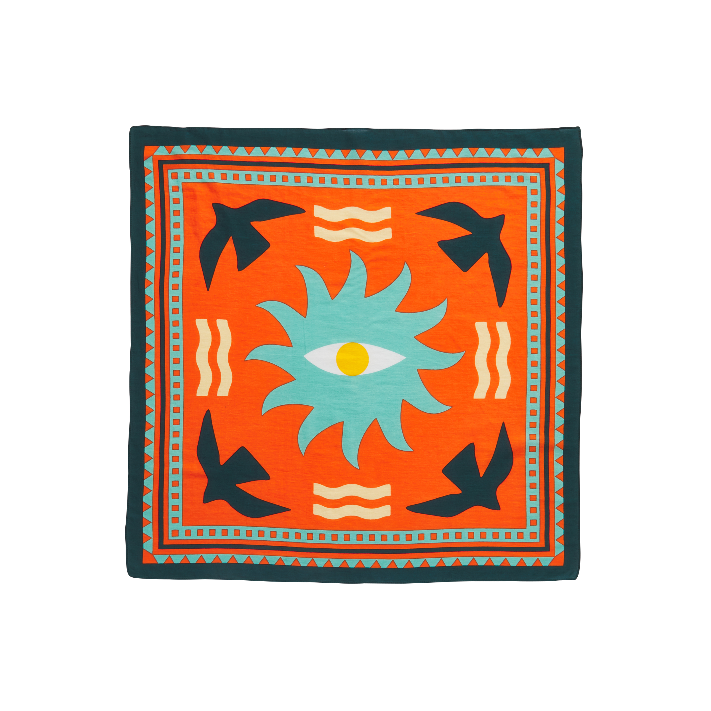 Petit foulard en coton biologique paola BILLYBELT Orange