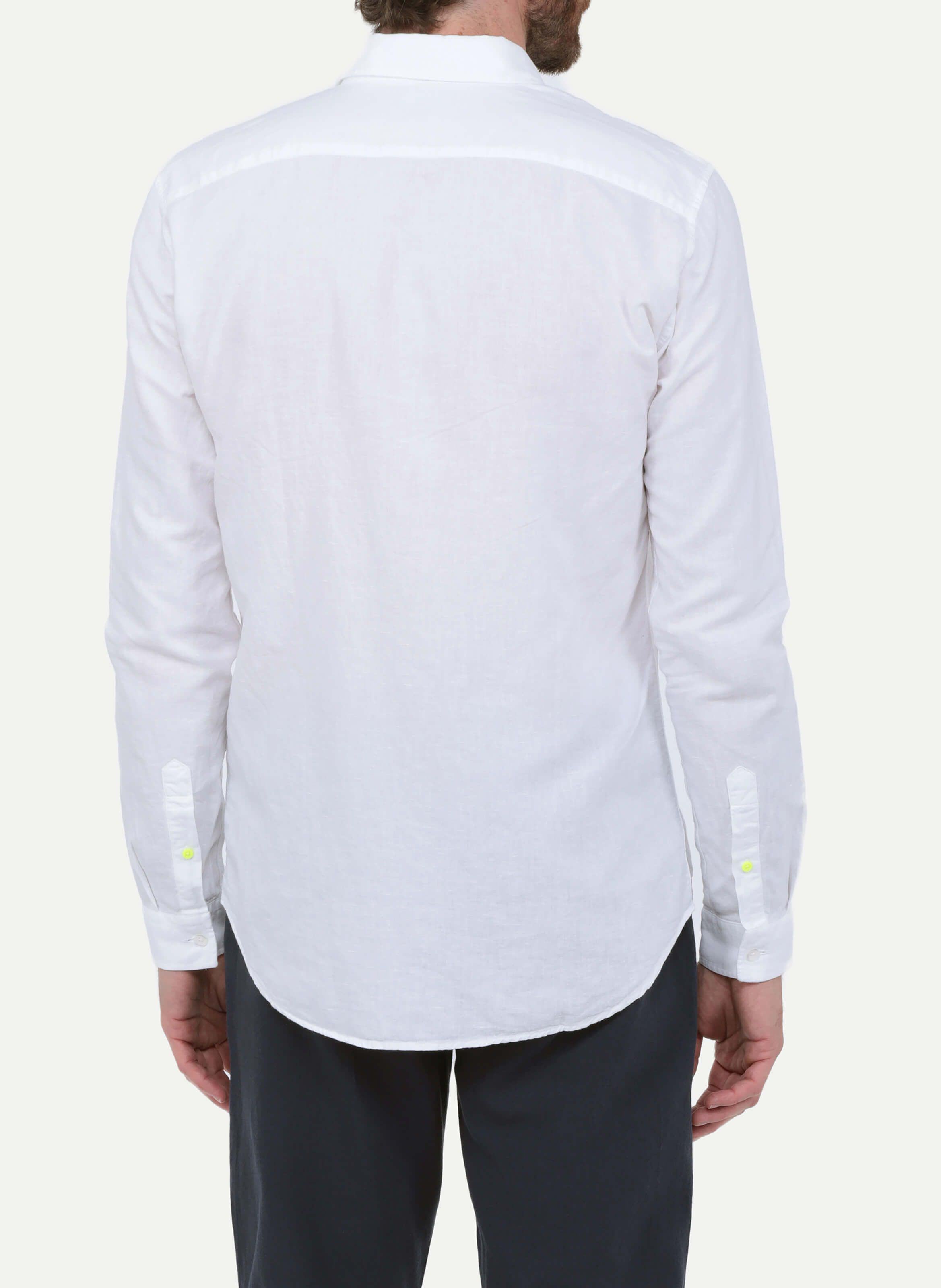 Chemise  en coton et lin GILI'S Blanc