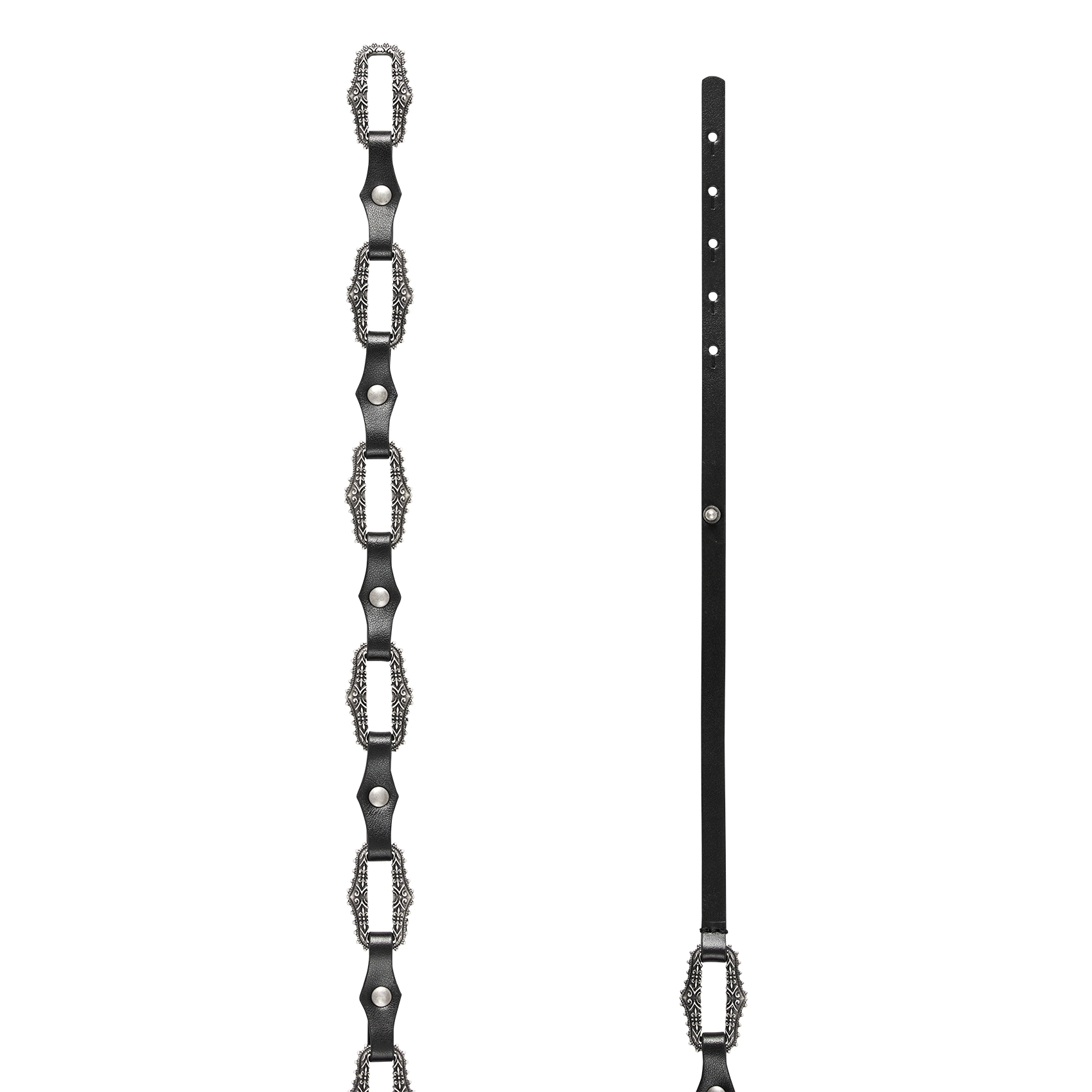 Ceinture boucle en cuir baptiste BA&SH Noir