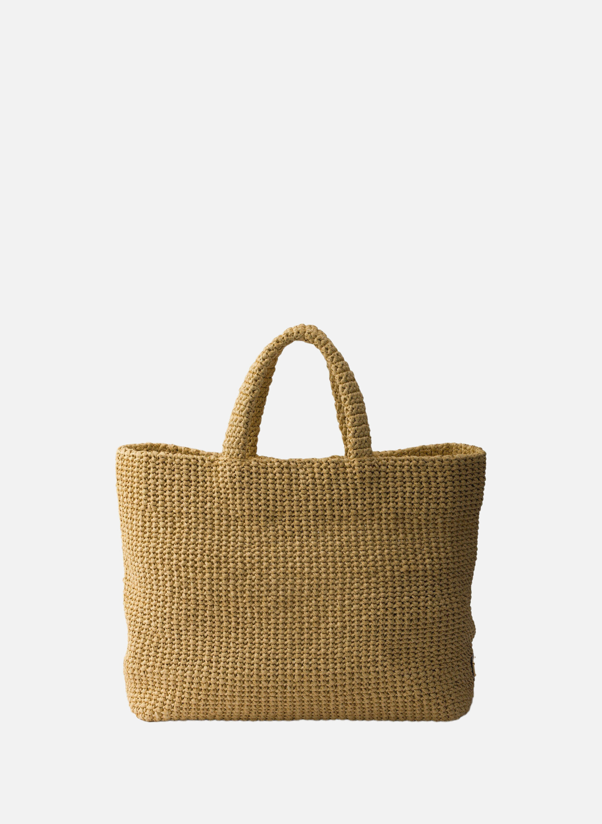 Cabas en crochet PRADA Beige