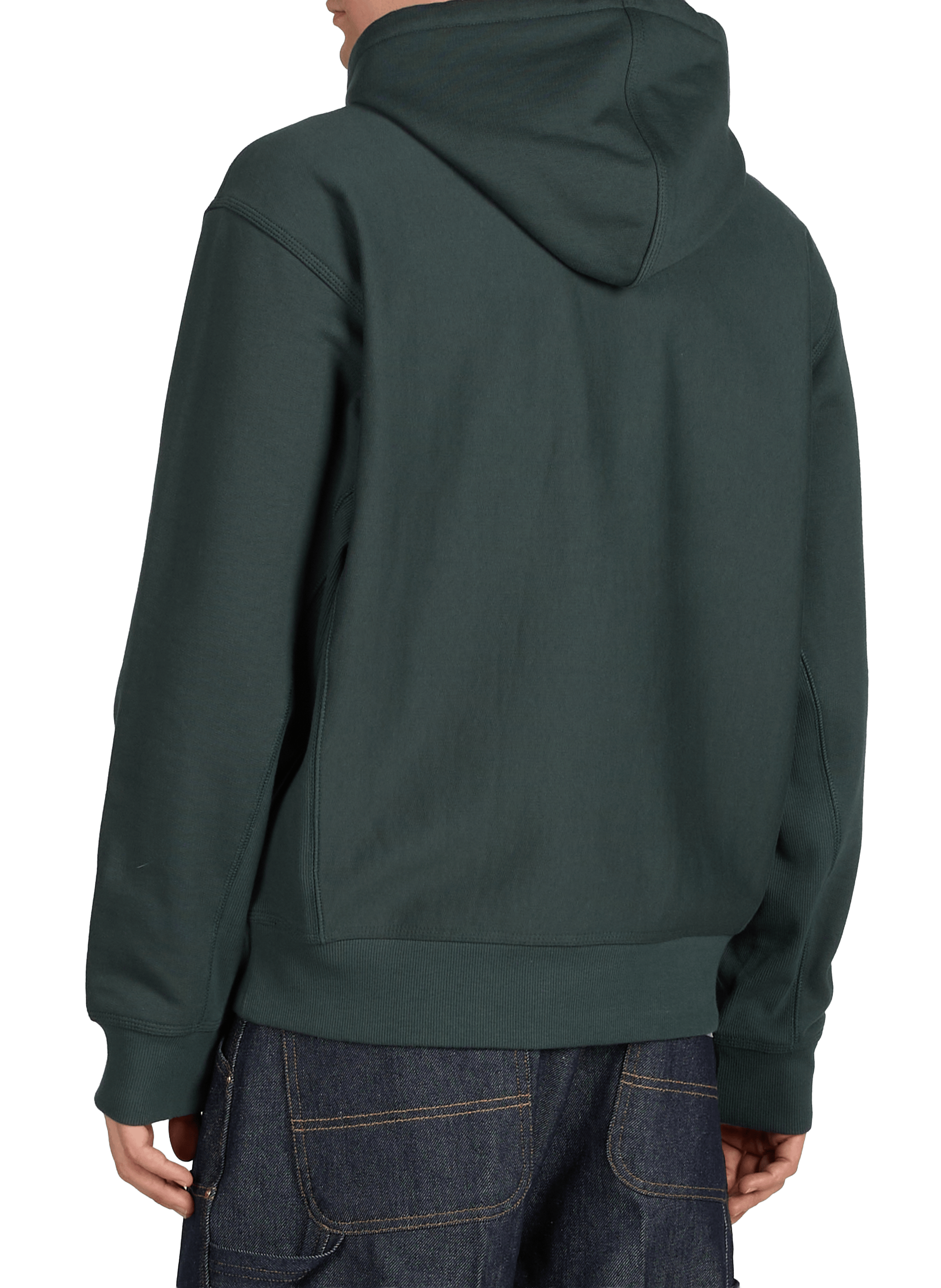 Embroidered cotton hoodie CARHARTT WIP Green