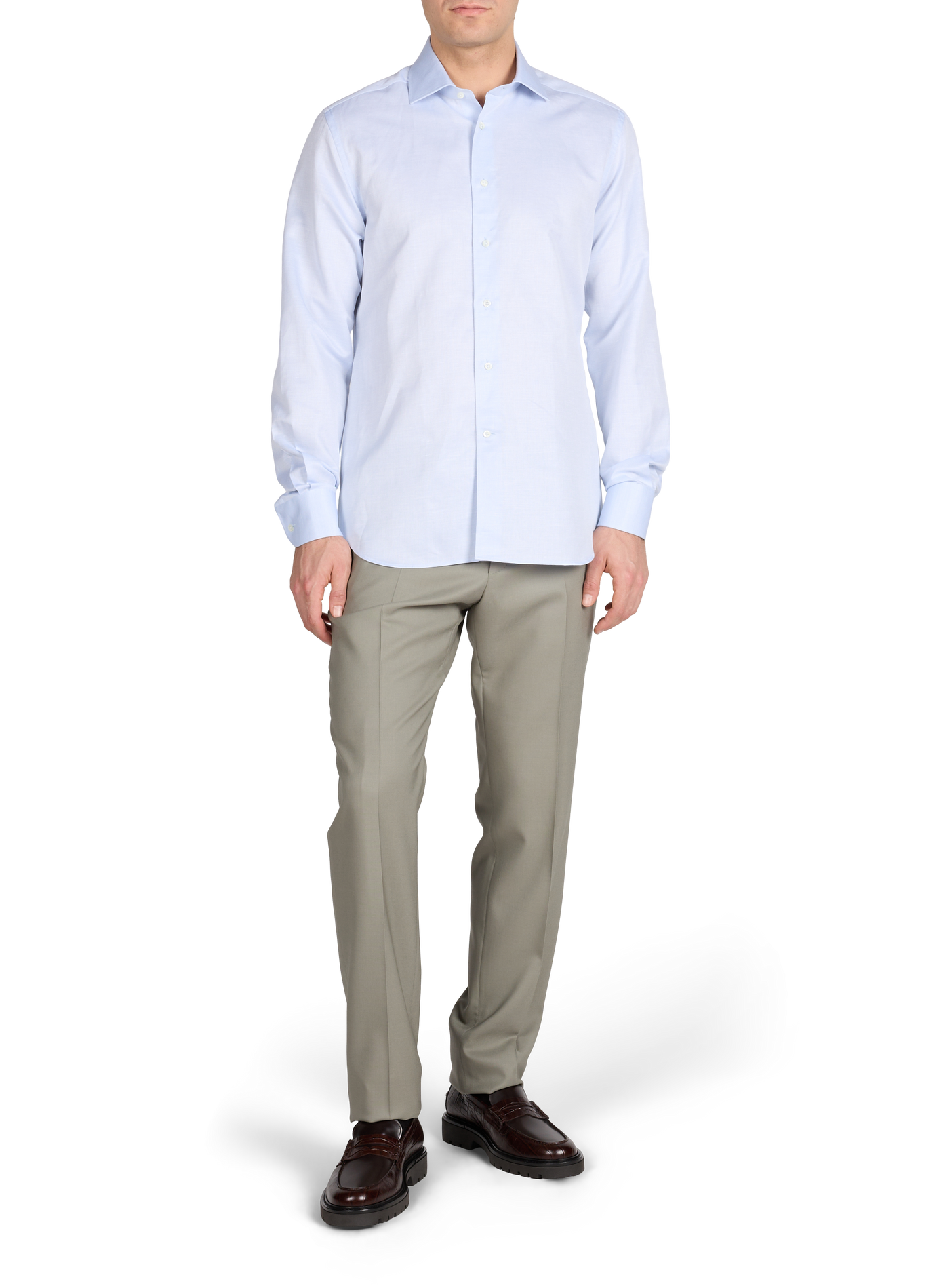 Croco embossed leather Bolzano moccasins PAUL SMITH Brown