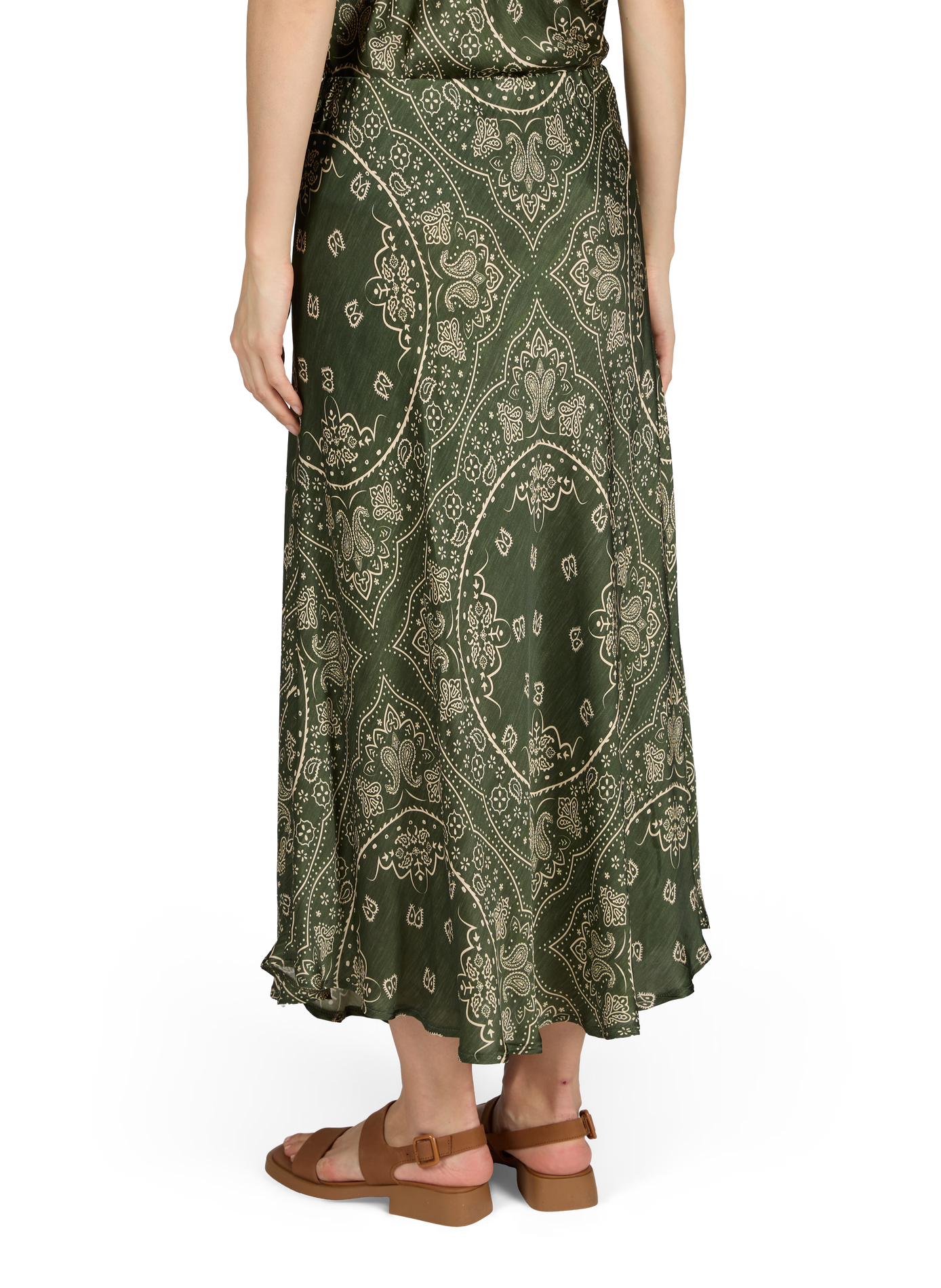 Jupe longue Hamilton évasée AOKYANOS Kaki