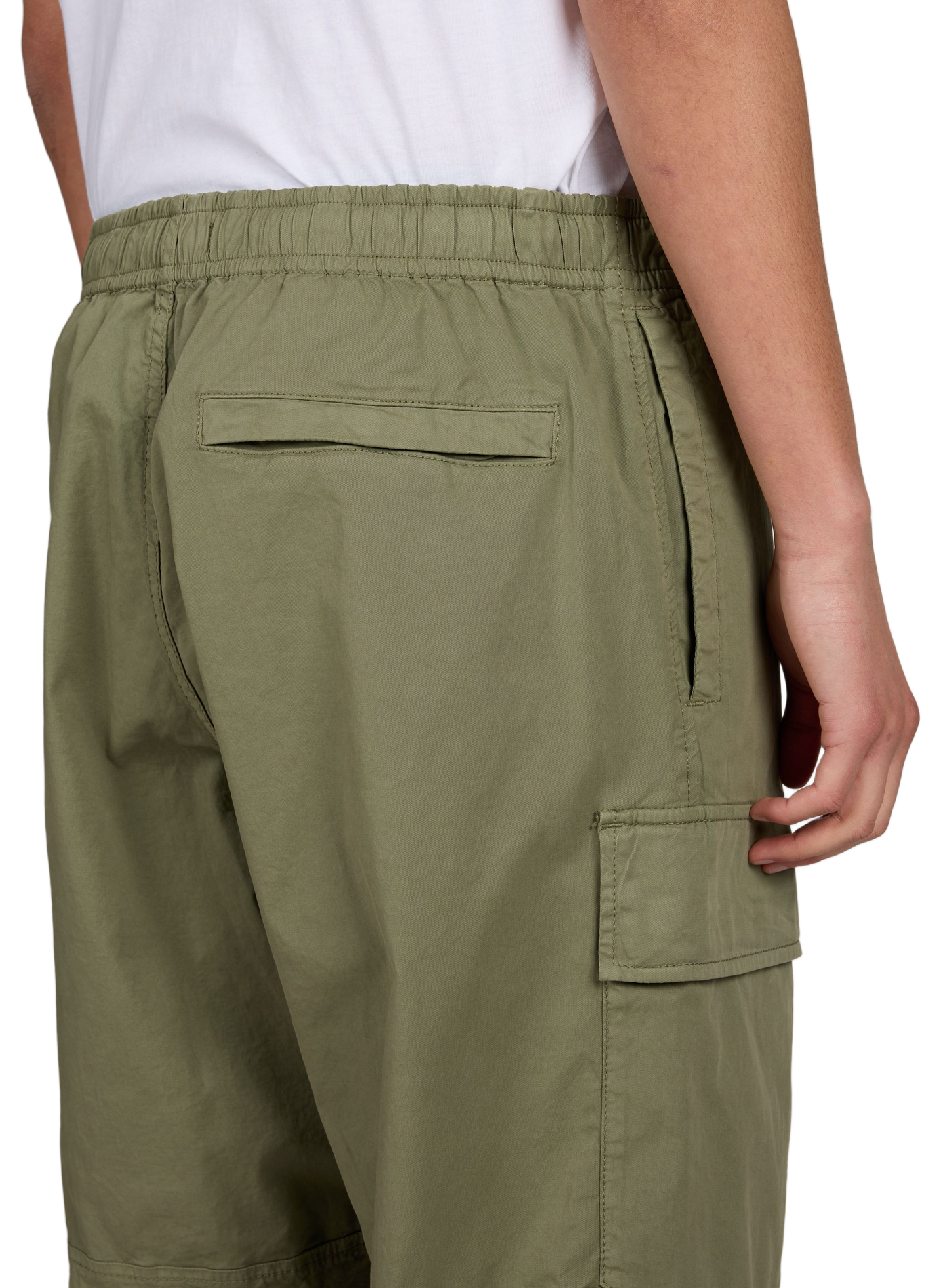 Pantalon droit cargo en coton mélangé STONE ISLAND Khaki