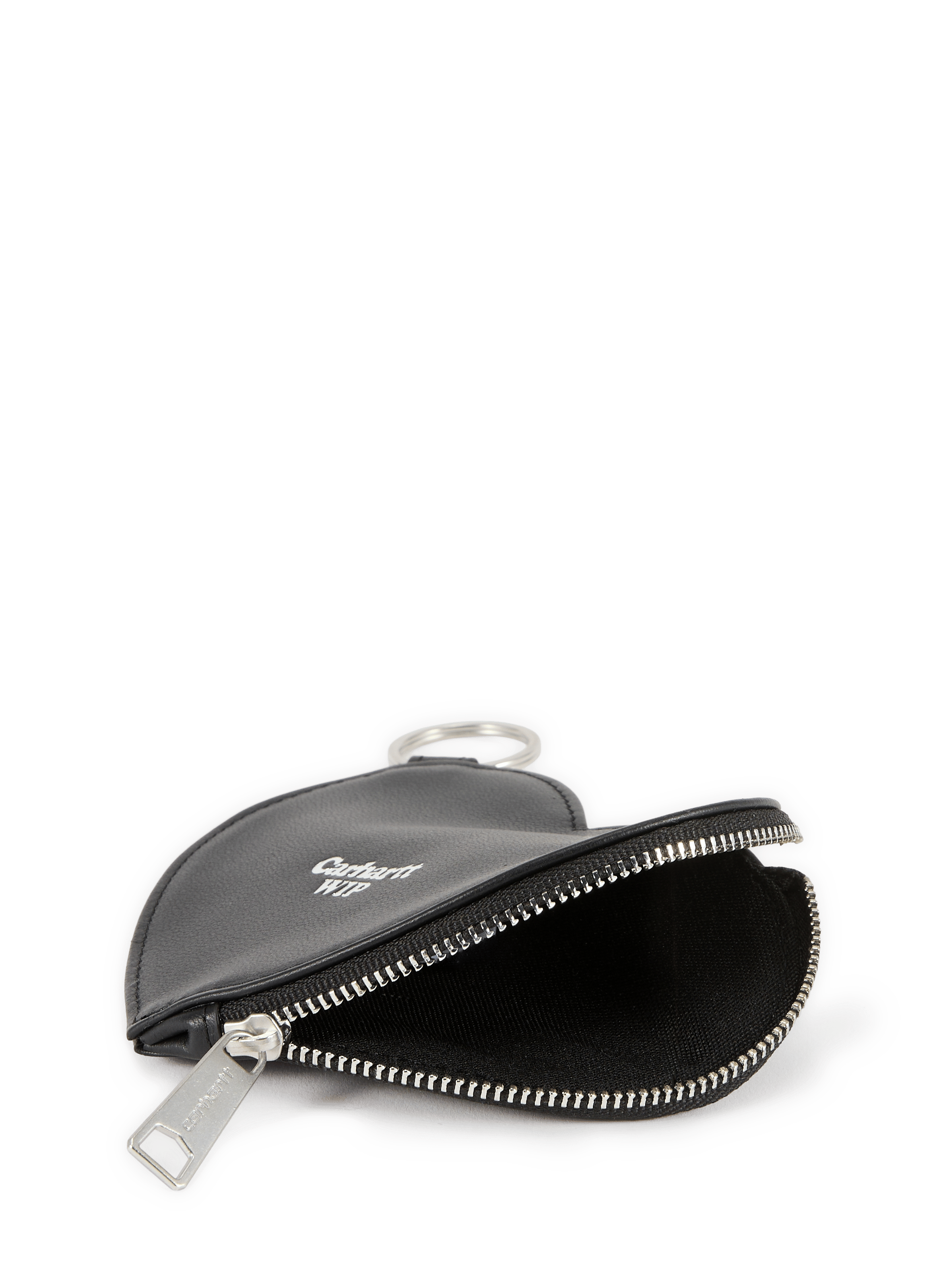 Heart-shaped leather keychain CARHARTT WIP Black