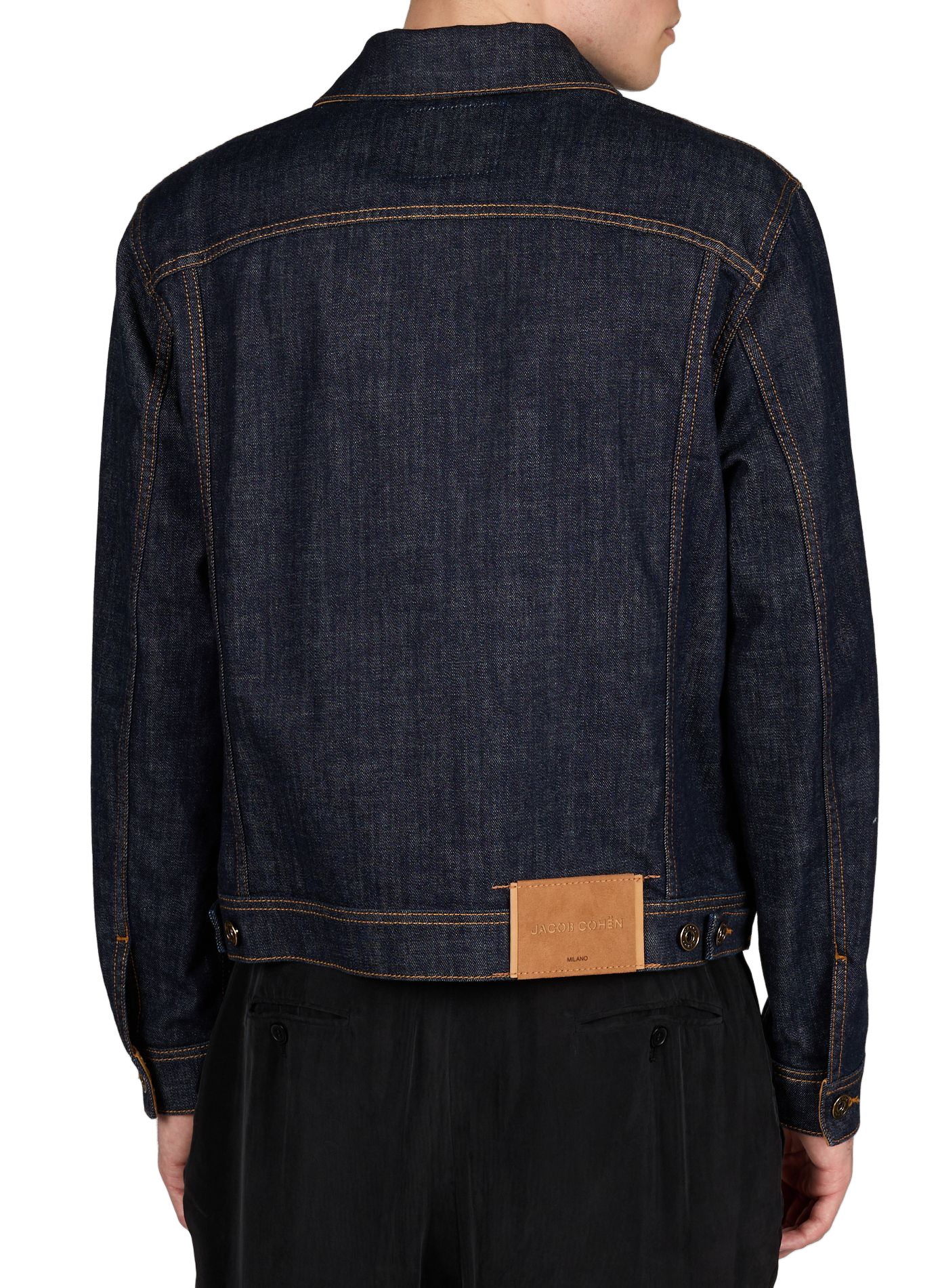 Straight denim jacket in blended cotton JACOB COHEN Blue