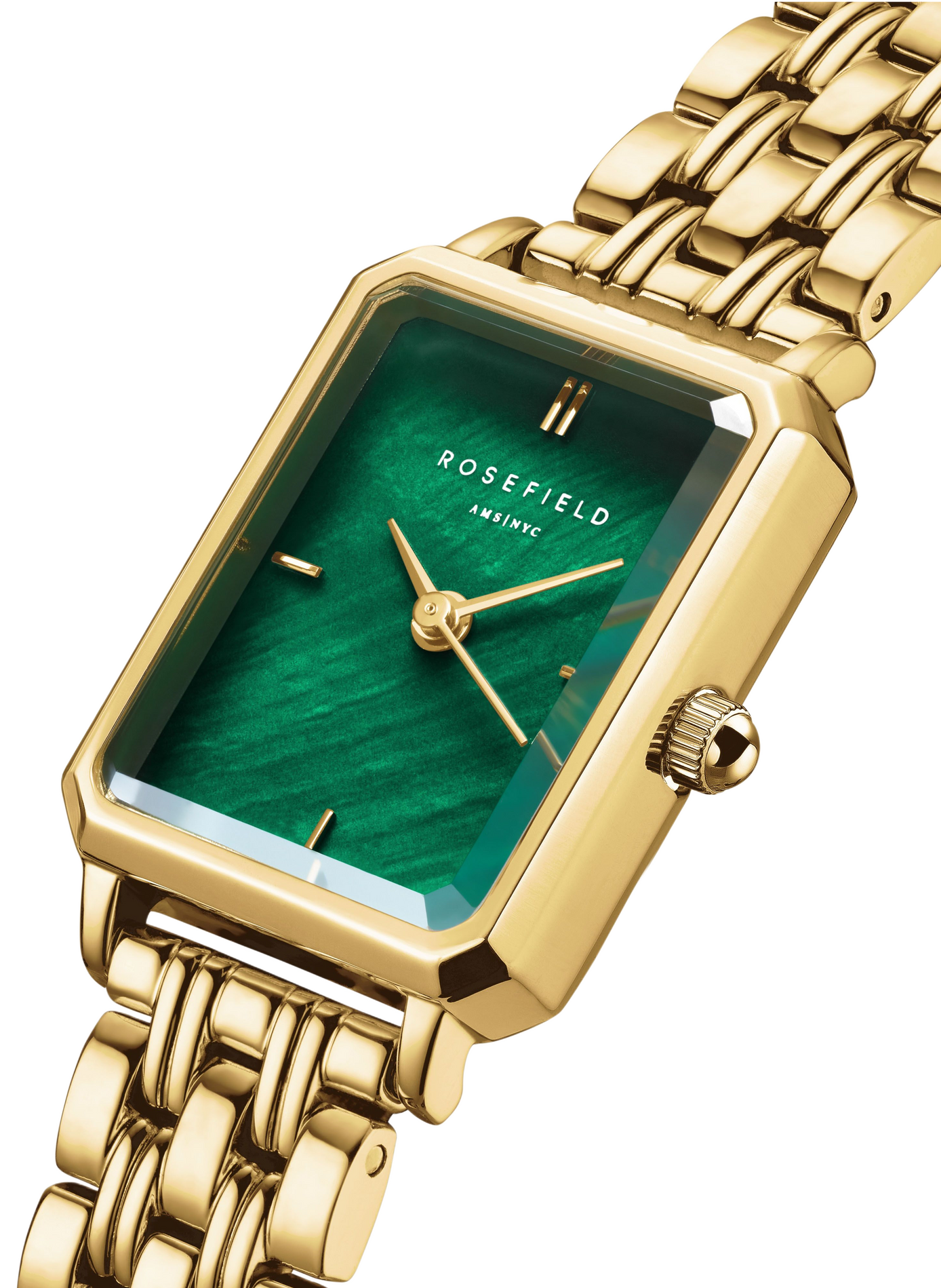 Montre analogique Octagon XS en acier inoxydable ROSEFIELD Vert