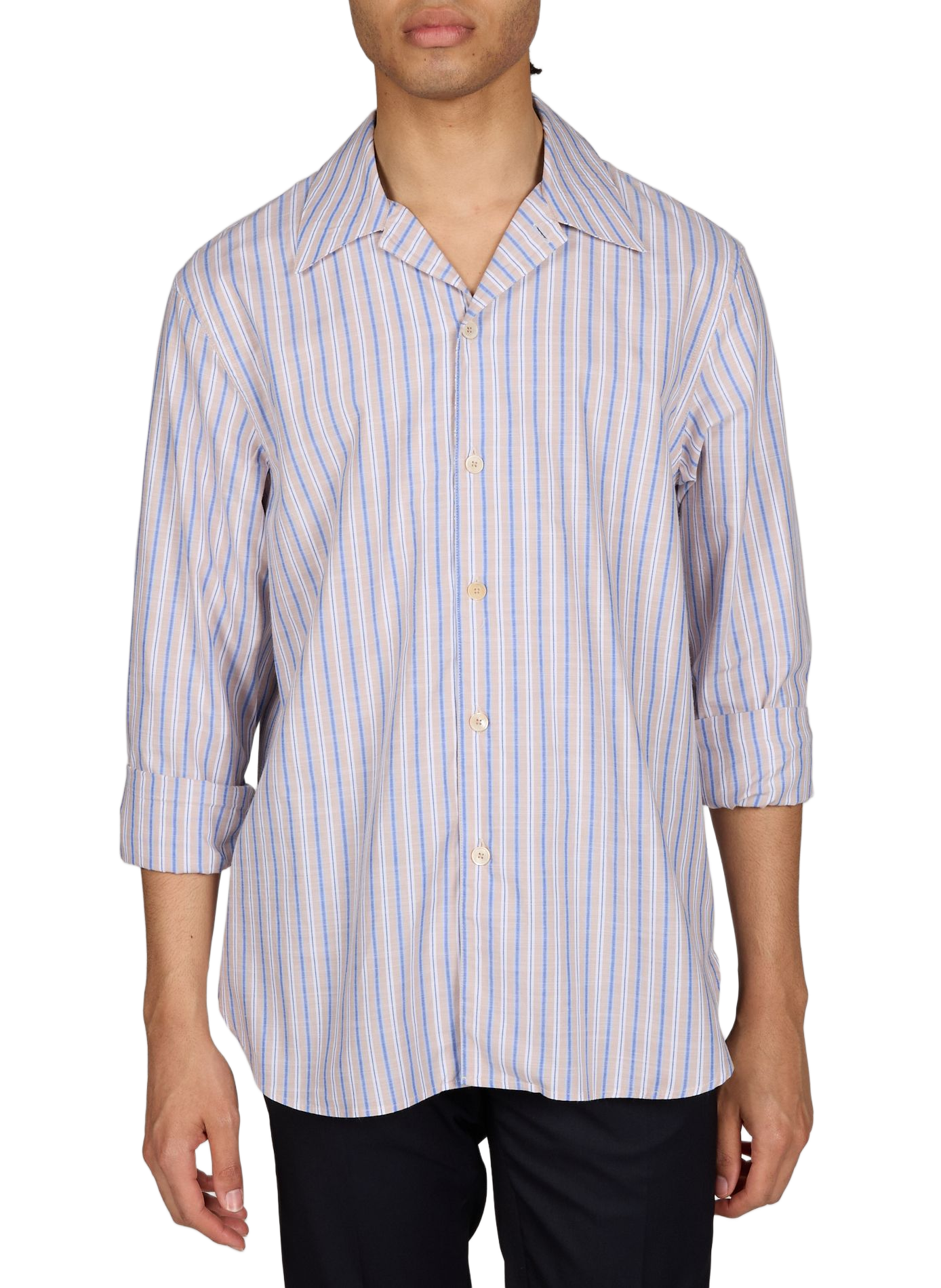 Chemise droite en coton PAUL SMITH Beige