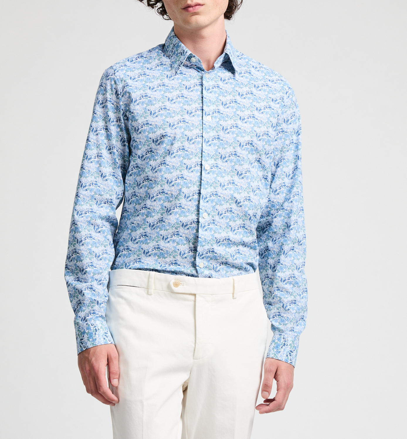  Printed cotton shirt AU PRINTEMPS PARIS Blue