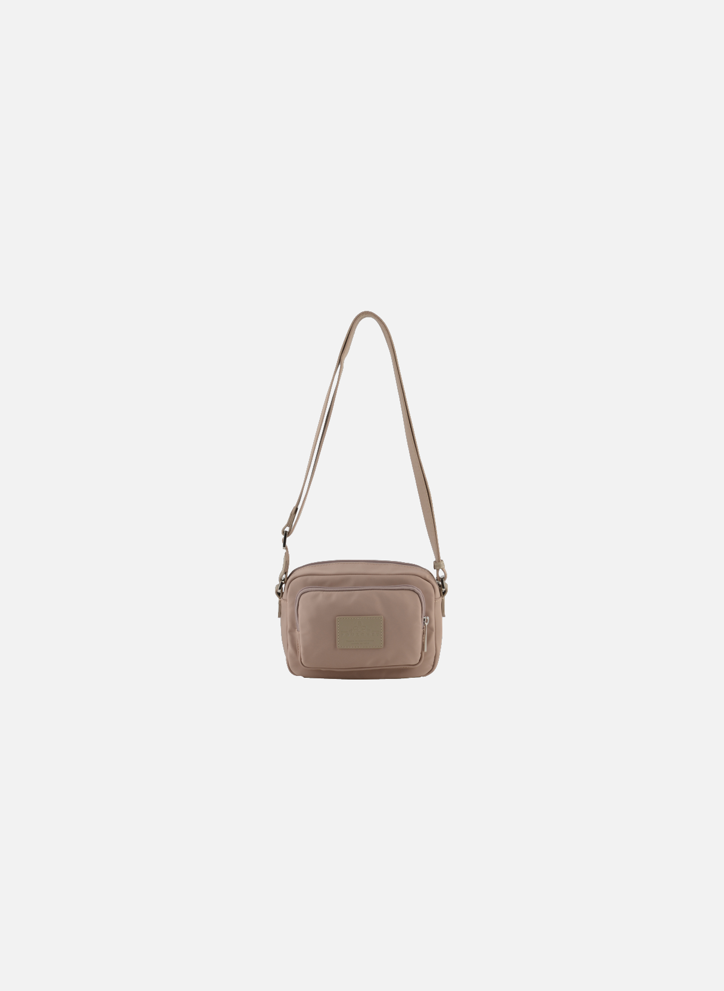 Escale | sac porté travers en toile garnie cuir POURCHET Marron