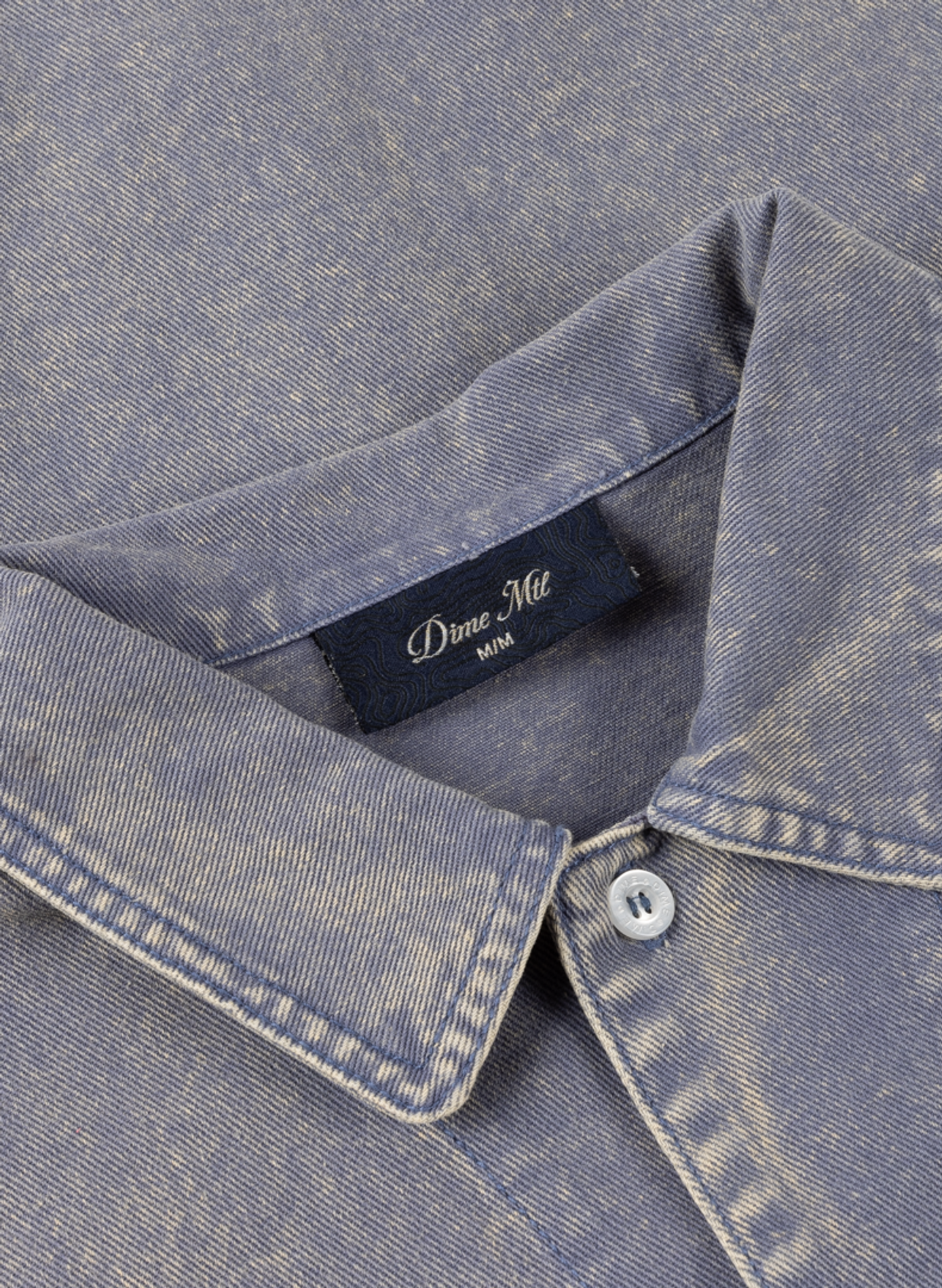 Washed cotton shirt DIME Blue
