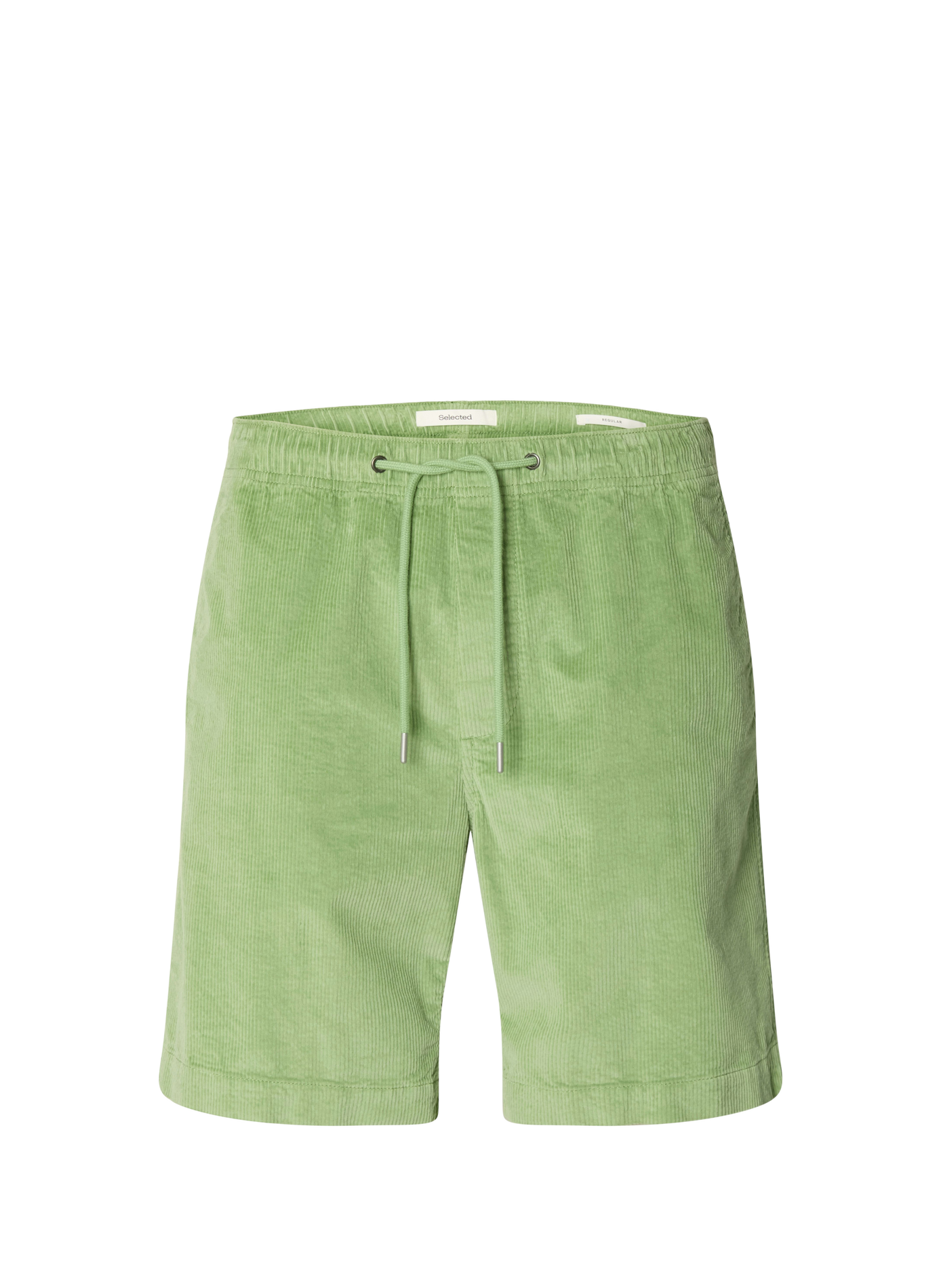 Gonna dritta in misto cotone SELECTED Verde