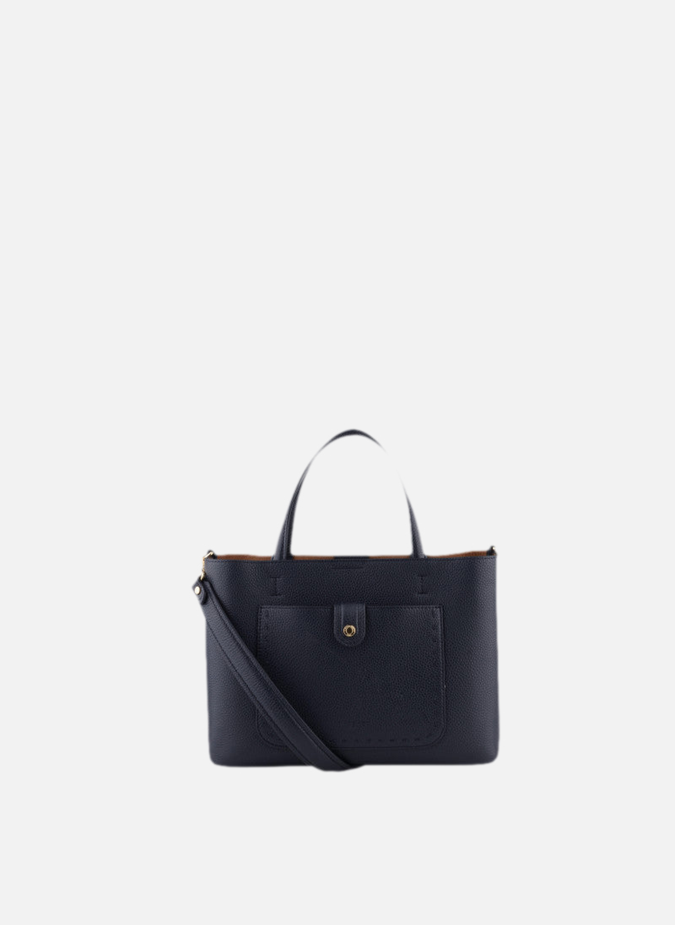 Bride soft | sac à main en cuir de vachette POURCHET Bleu