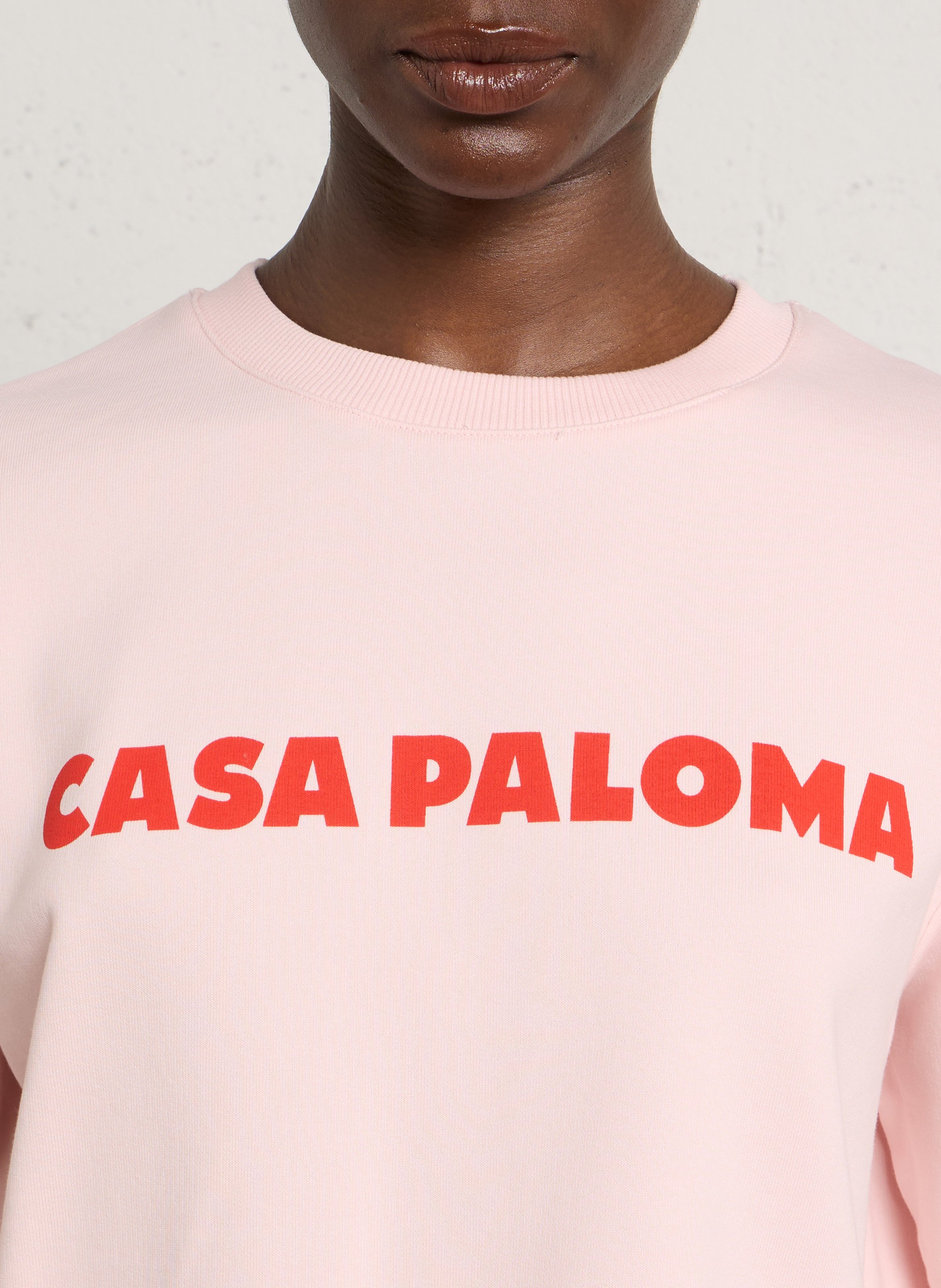 Sweat oversize en coton mélangé loma MAISON 123 Rose