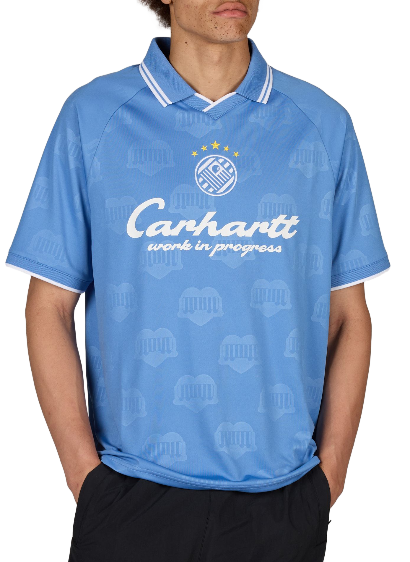 Locker geschnittenes T-Shirt mit kontrastierendem Saum CARHARTT WIP Blau