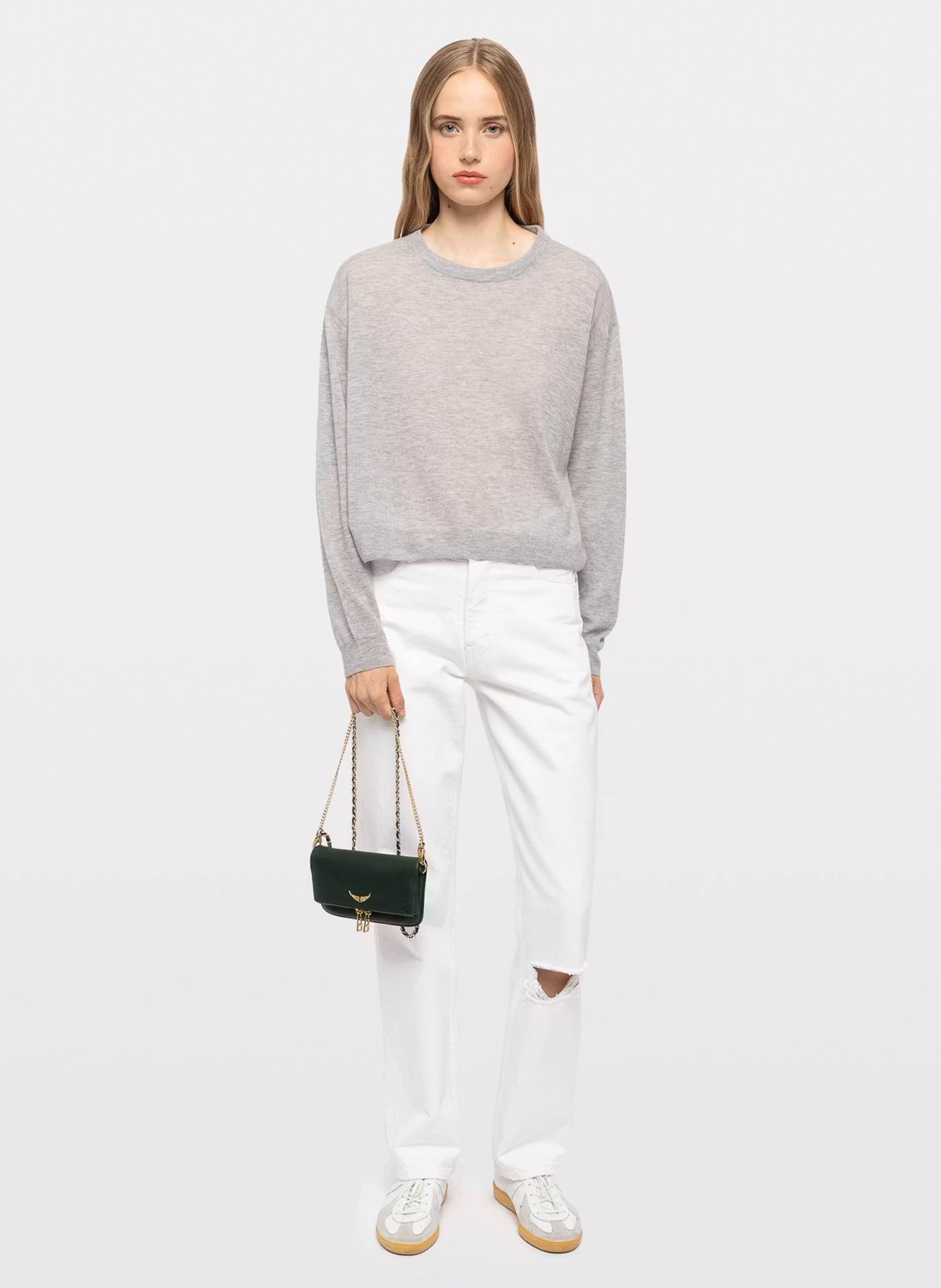 Pochette à rabat bandoulière en cuir rock mini ZADIG&VOLTAIRE Vert