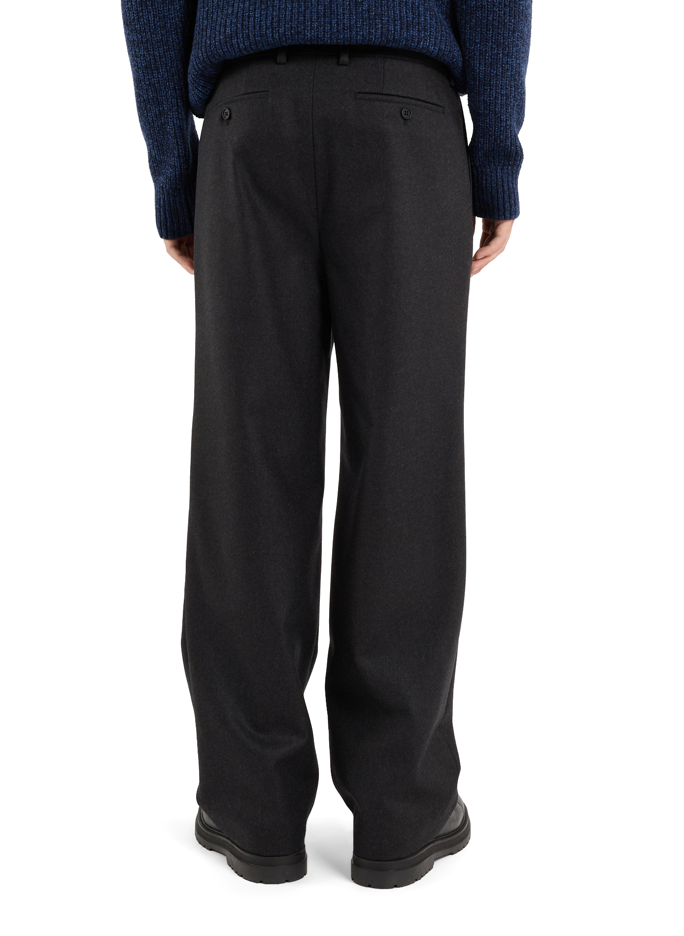Weite Wollhose von Goose | Grau SAISON 1865 Herren