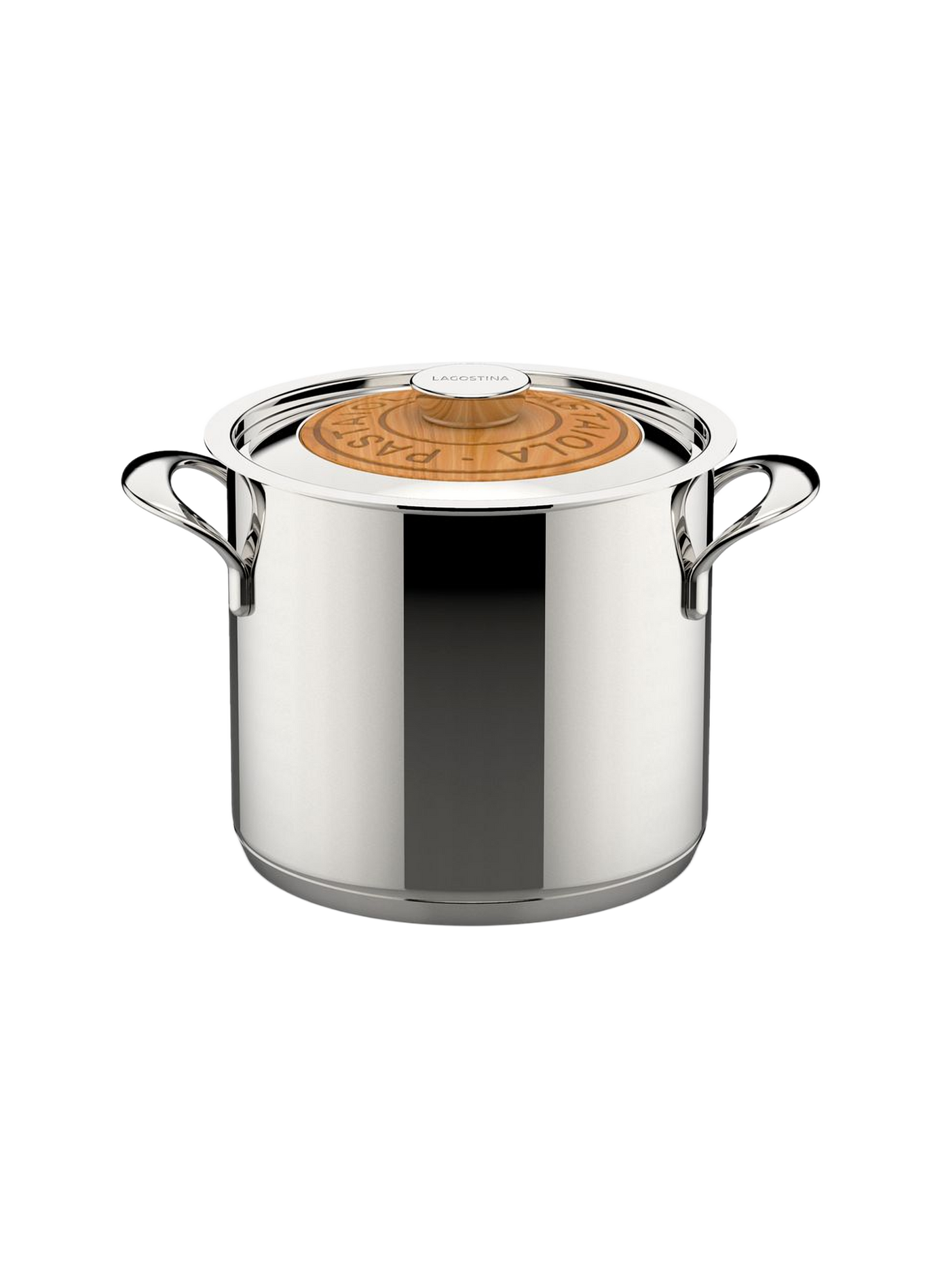 Edelstahl-Pastatopf Pastaiola Emozione LAGOSTINA Silber