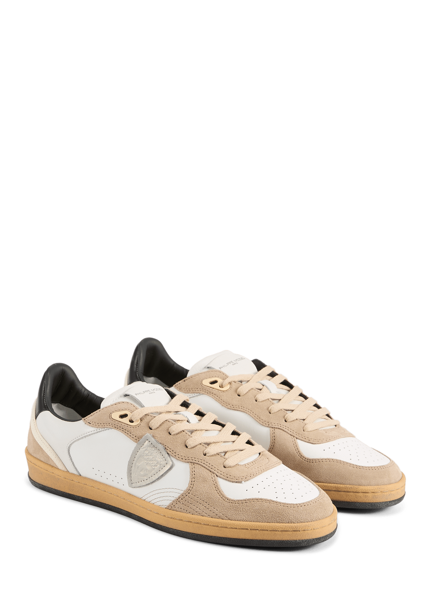 Baskets basses en cuir  PHILIPPE MODEL Blanc