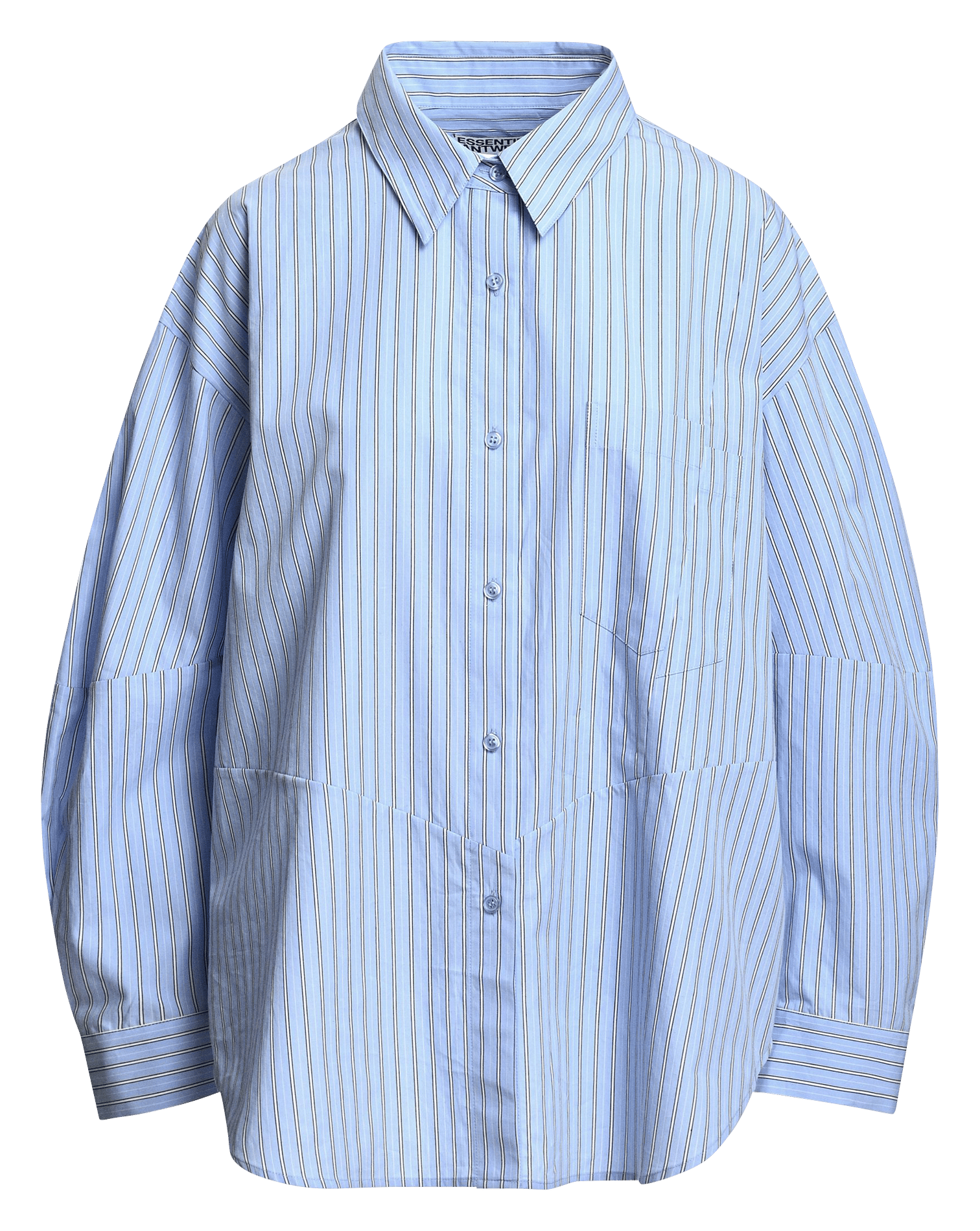 Chemise oversize rayée en coton bio kreative ESSENTIEL ANTWERP Bleu