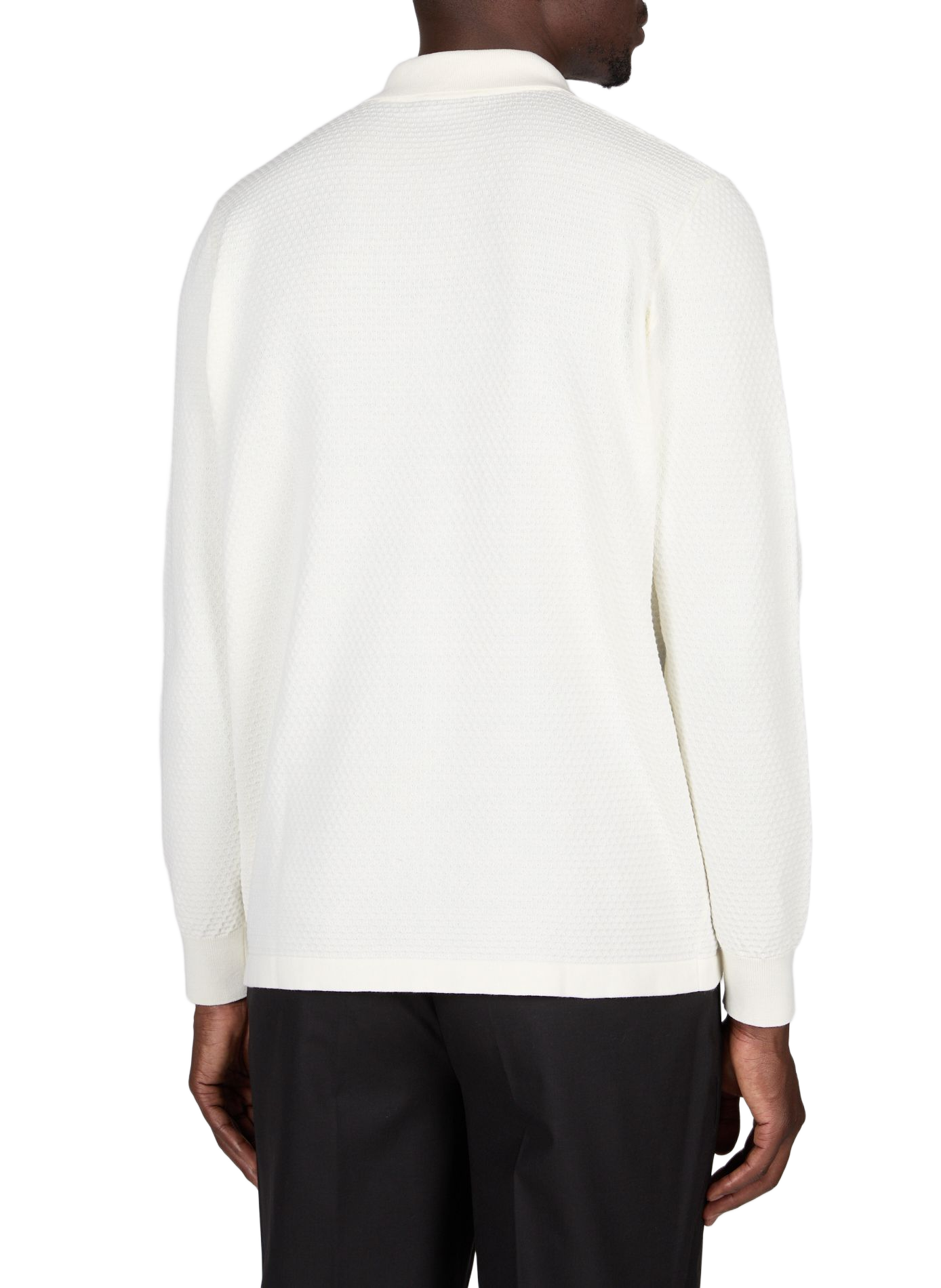 Gerader Baumwollpullover mit Knopfleiste VAN LAACK Beige