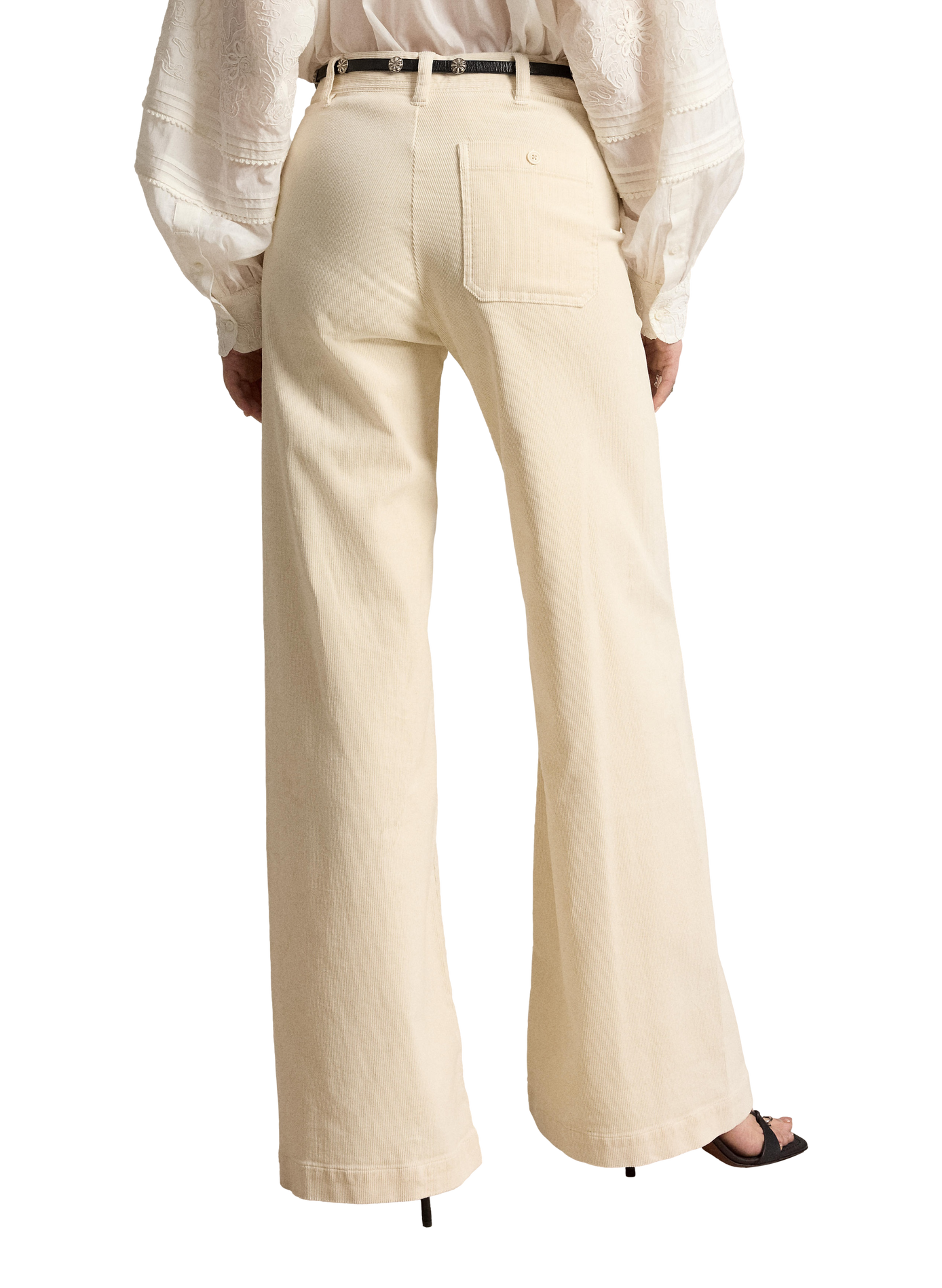 Flared cotton blend trousers | Beige POLO RALPH LAUREN Women