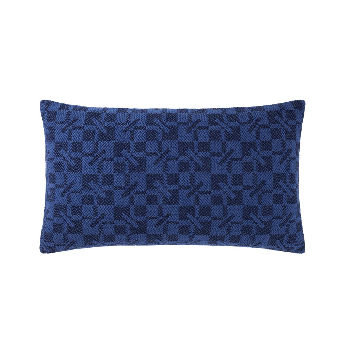 Housse de coussin en laine, k monogram KENZO HOME Bleu