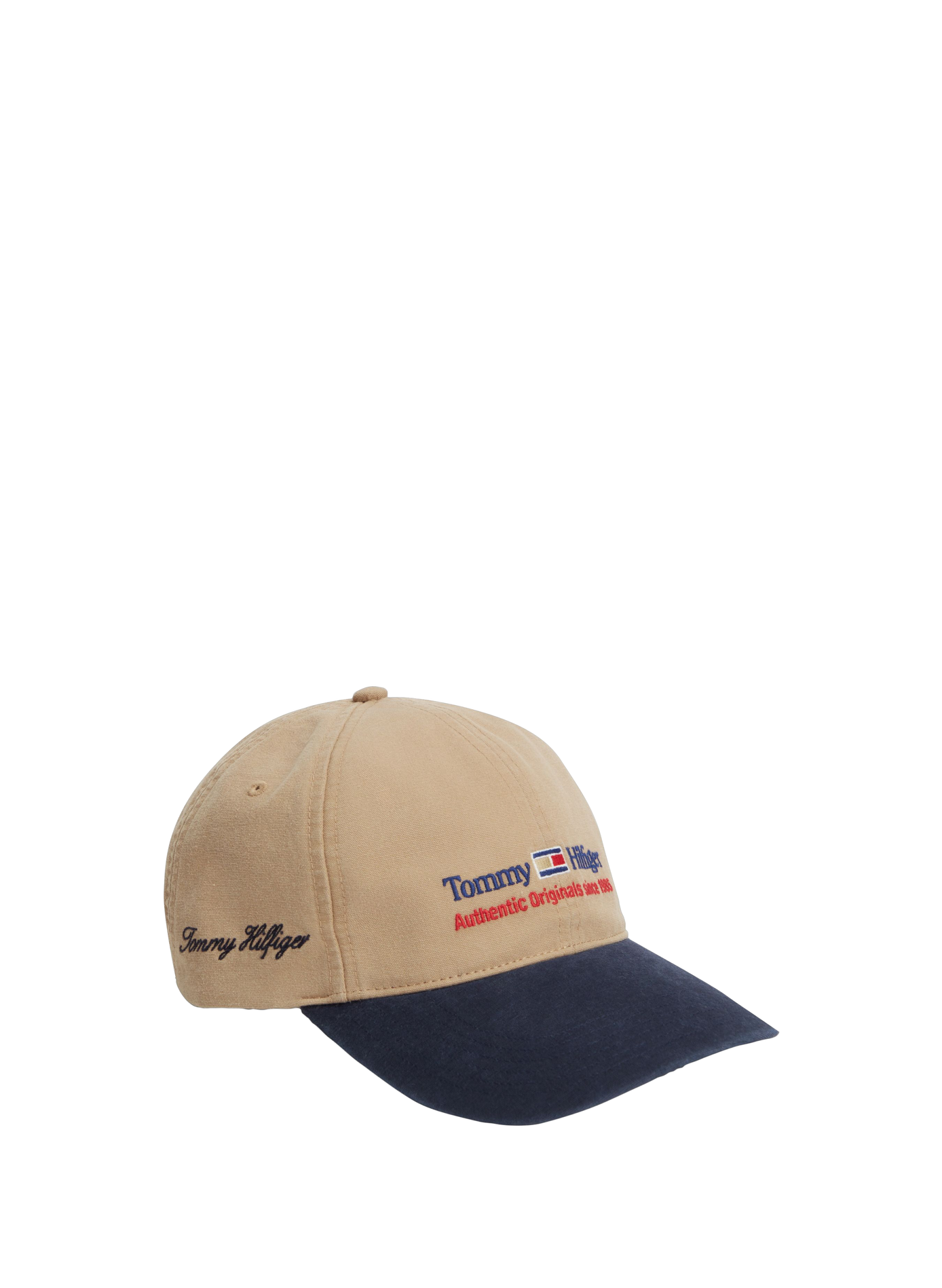 Geborduurde katoenen pet TOMMY HILFIGER Bruin