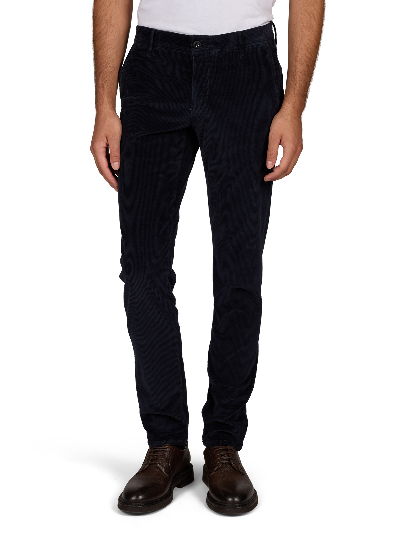 Pantalon côtelé large en coton mélangé SLOWEAR Bleu