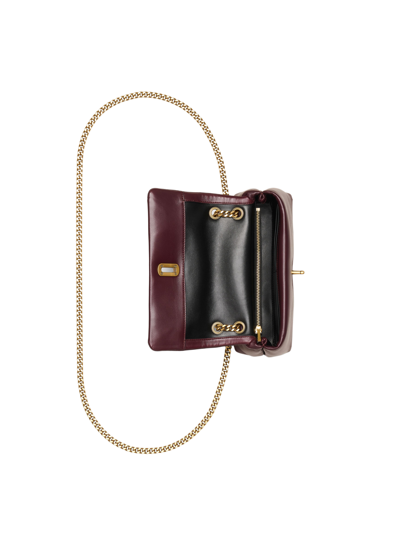 Mini sac The Pop J Marc en cuir d'agneau MARC JACOBS Rouge