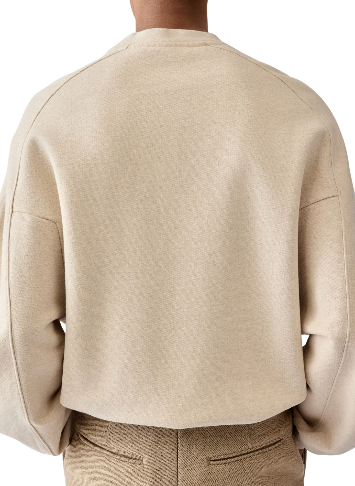 Le sweatshirt Ruban ample en coton JACQUEMUS Beige