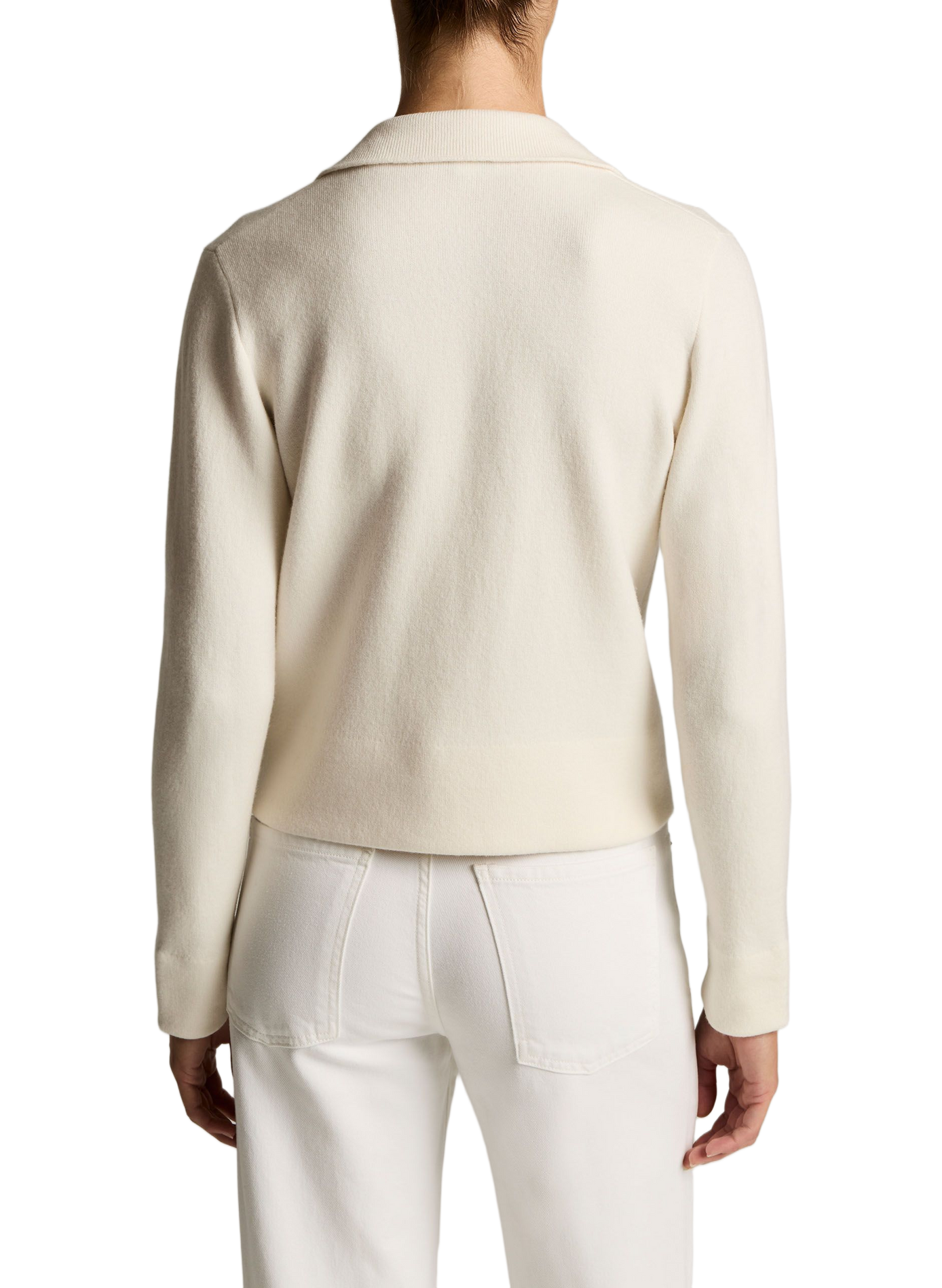 Wendbarer Cardigan aus Wolle und Kaschmir VINCE Weiss