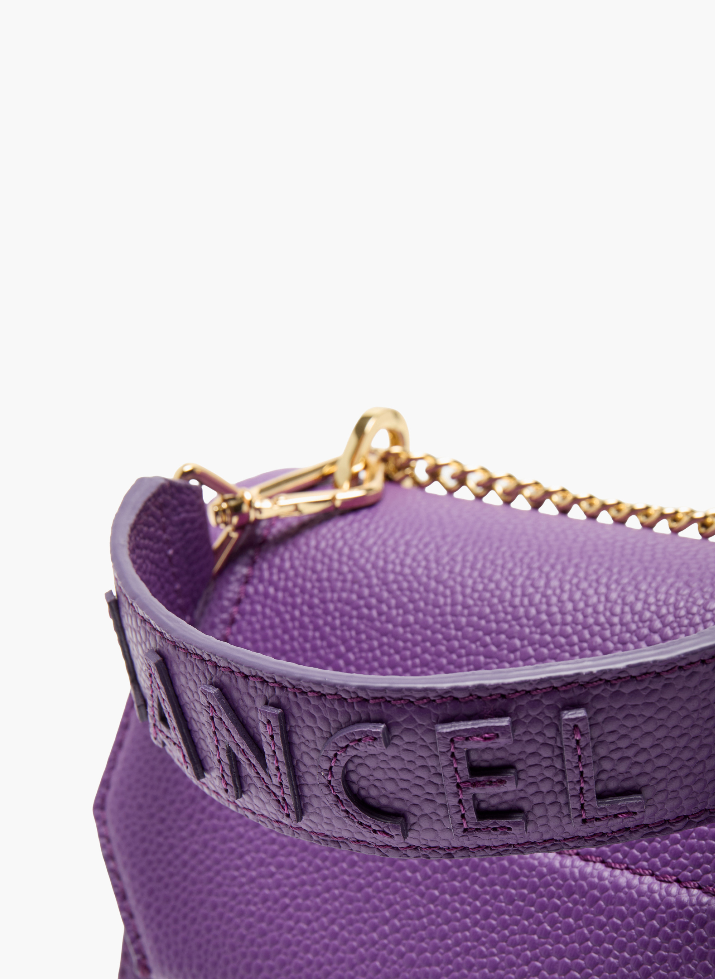 Sac rabat s ninon de lancel en cuir LANCEL Violet