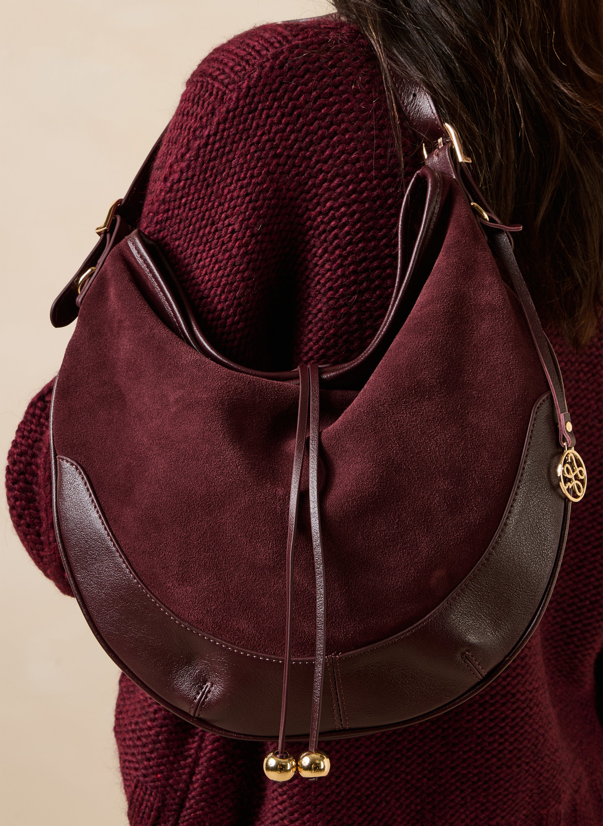 Leren handtas LA FEE MARABOUTEE Rood