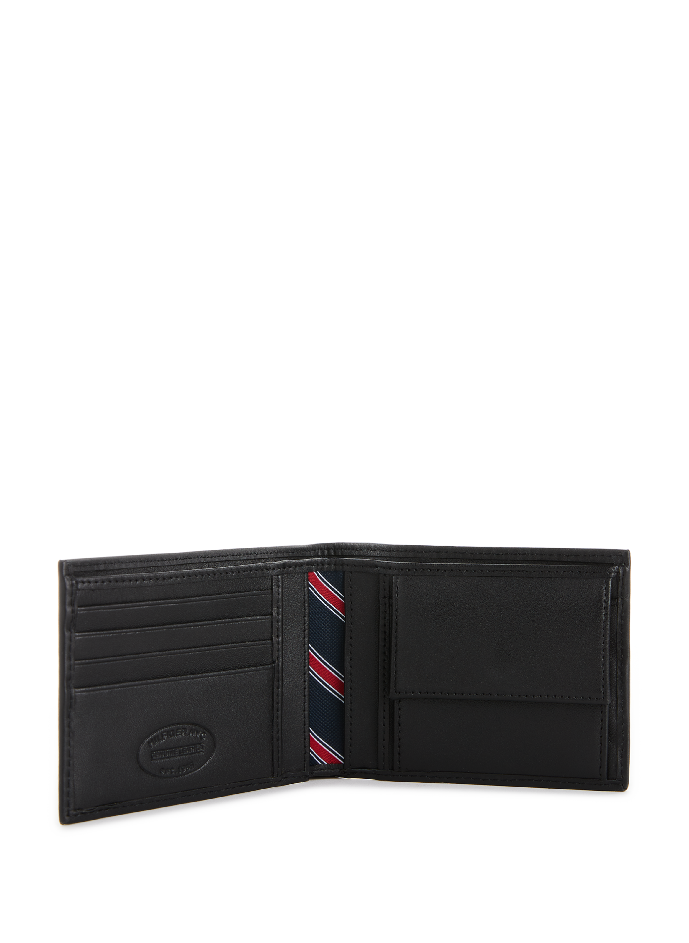 Lederbrieftasche TOMMY HILFIGER Schwarz