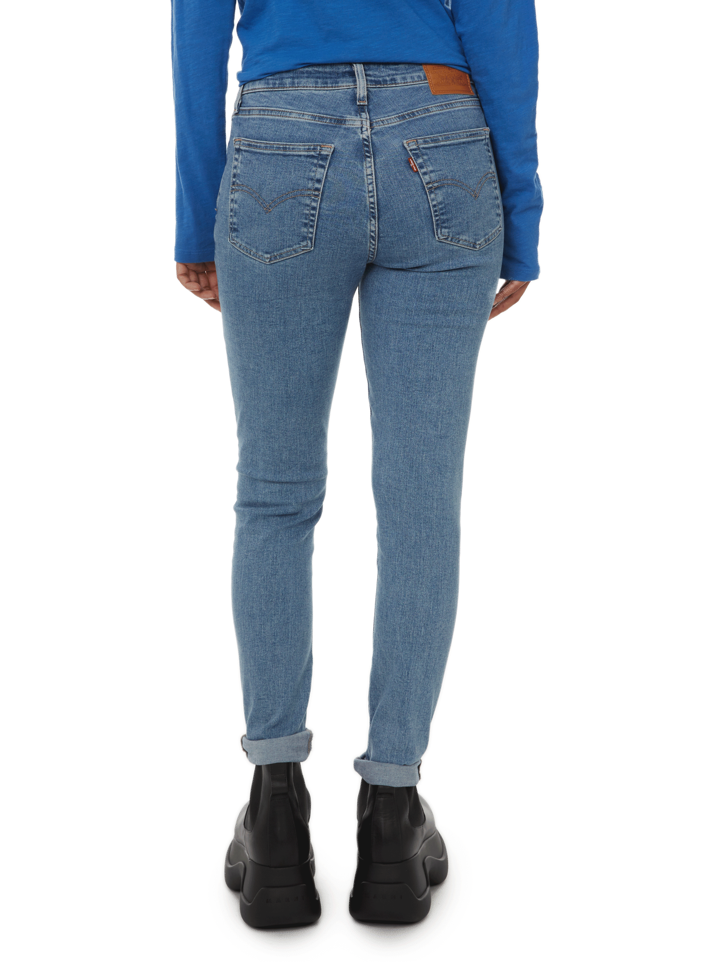 Jean skinny taille haute 721 LEVI'S Bleu