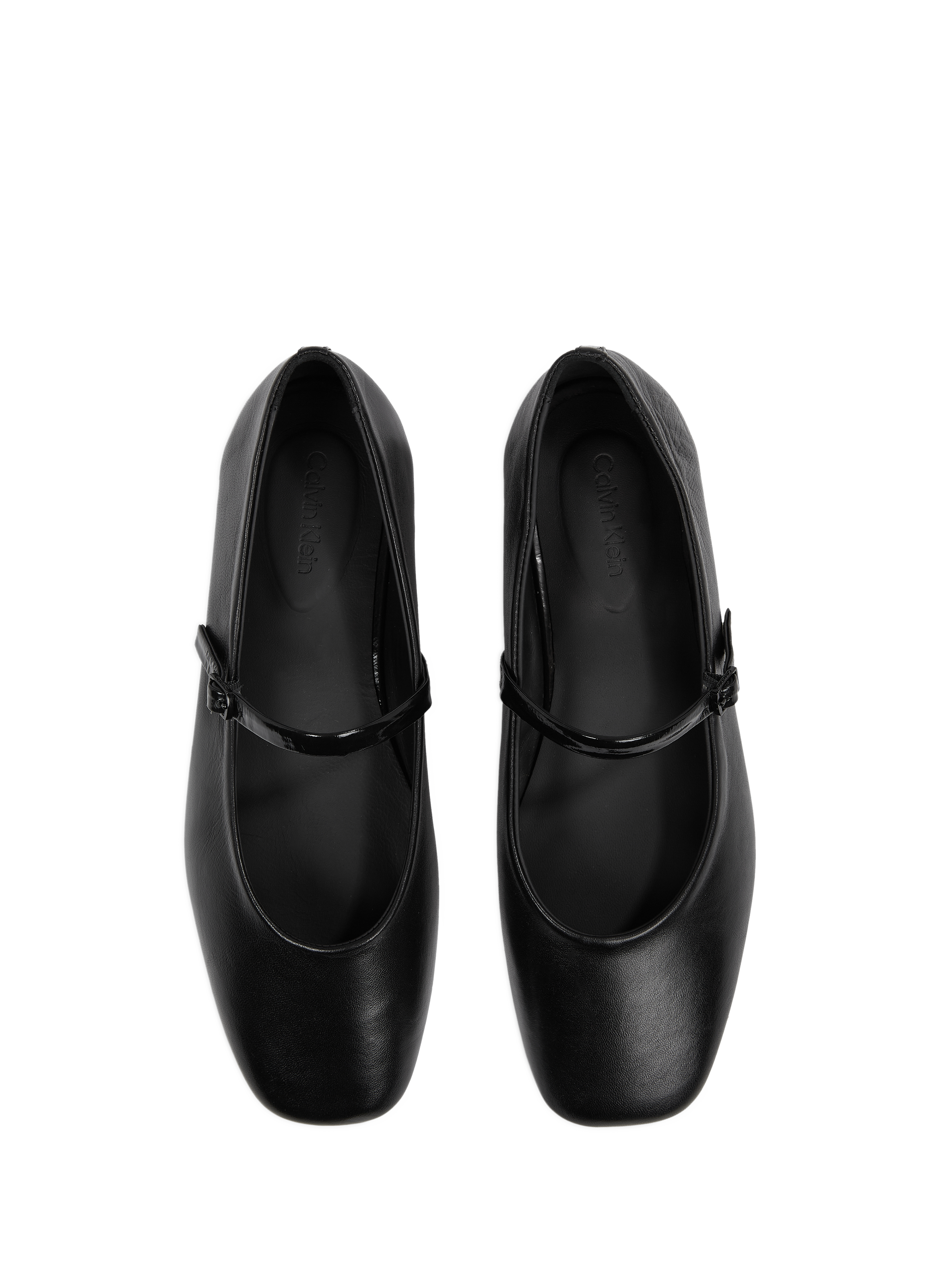 Ballerines en cuir Mary Jane CALVIN KLEIN Noir