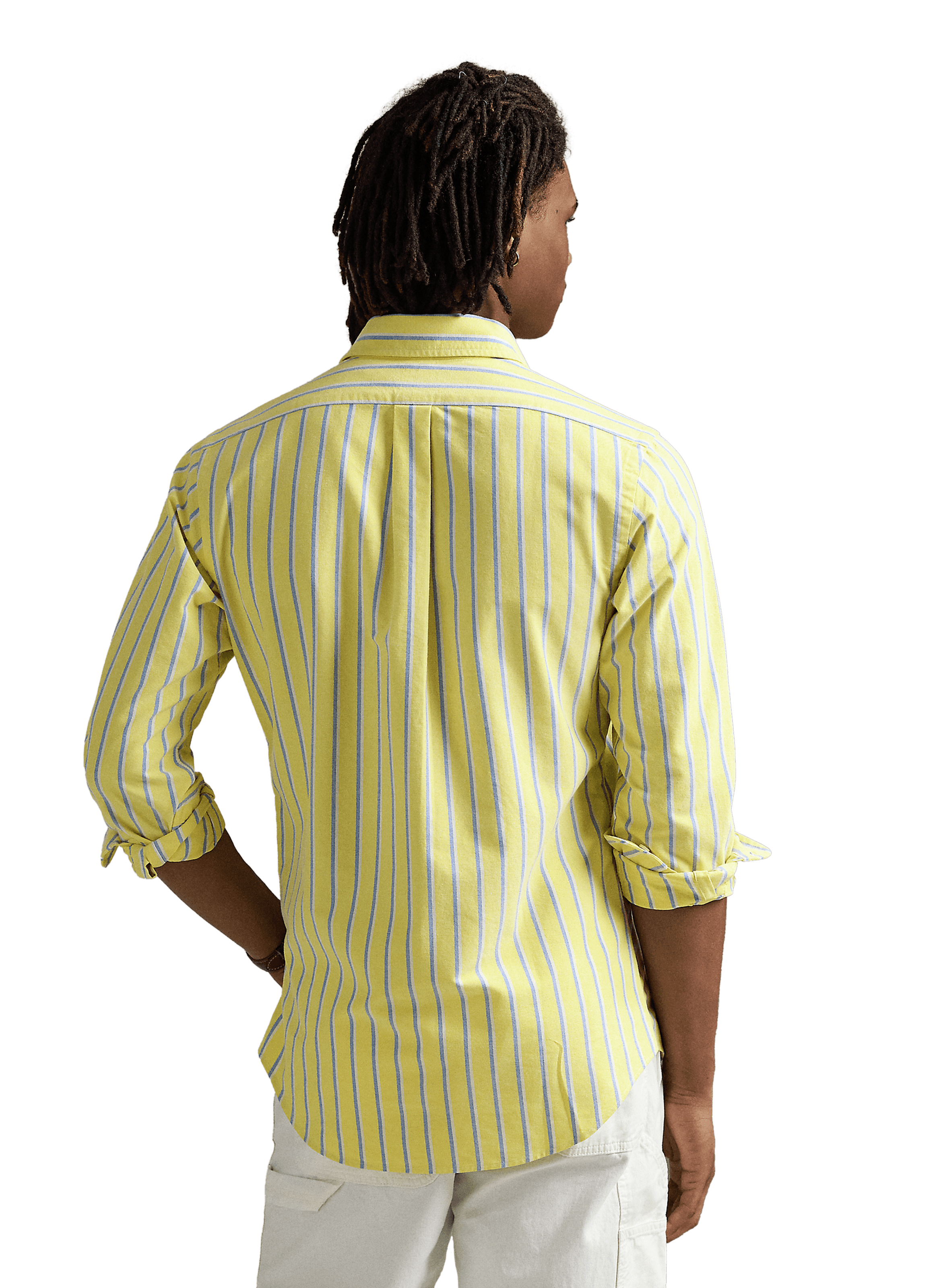 Chemise rayé en coton POLO RALPH LAUREN Jaune