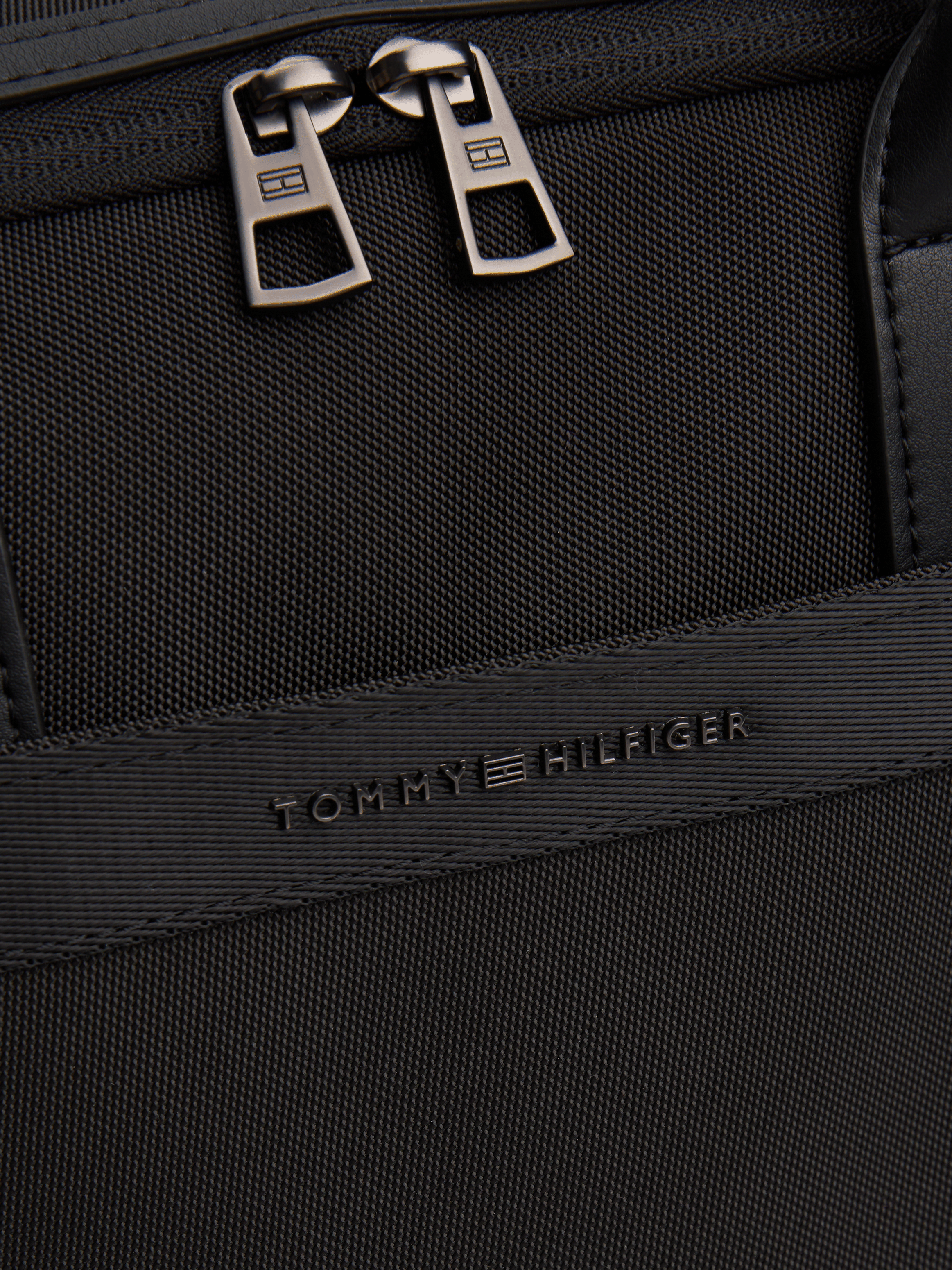 Sacoche pour ordinateurs uni TOMMY HILFIGER Noir