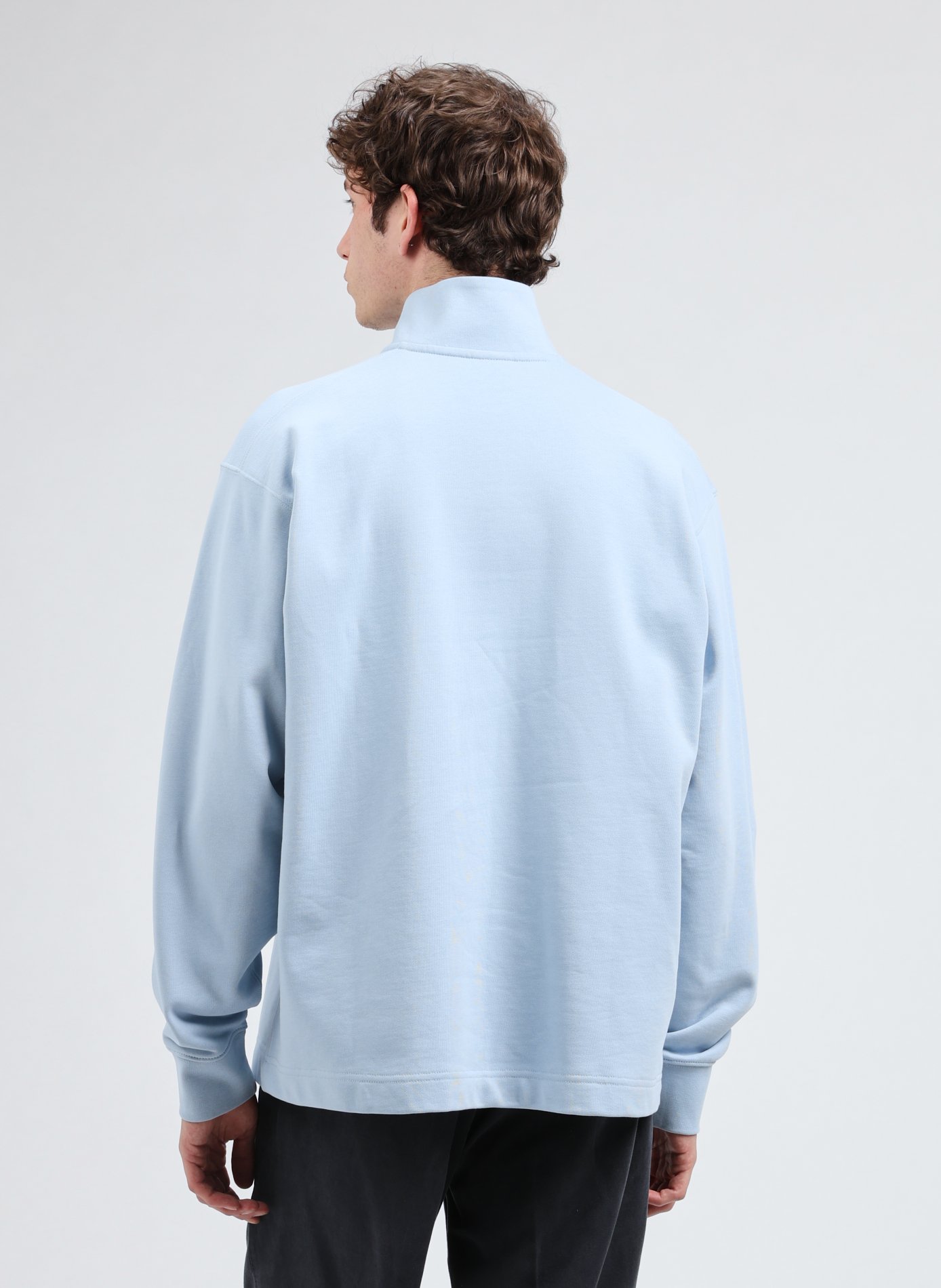 Cotton sweatshirt SELECTED Blue