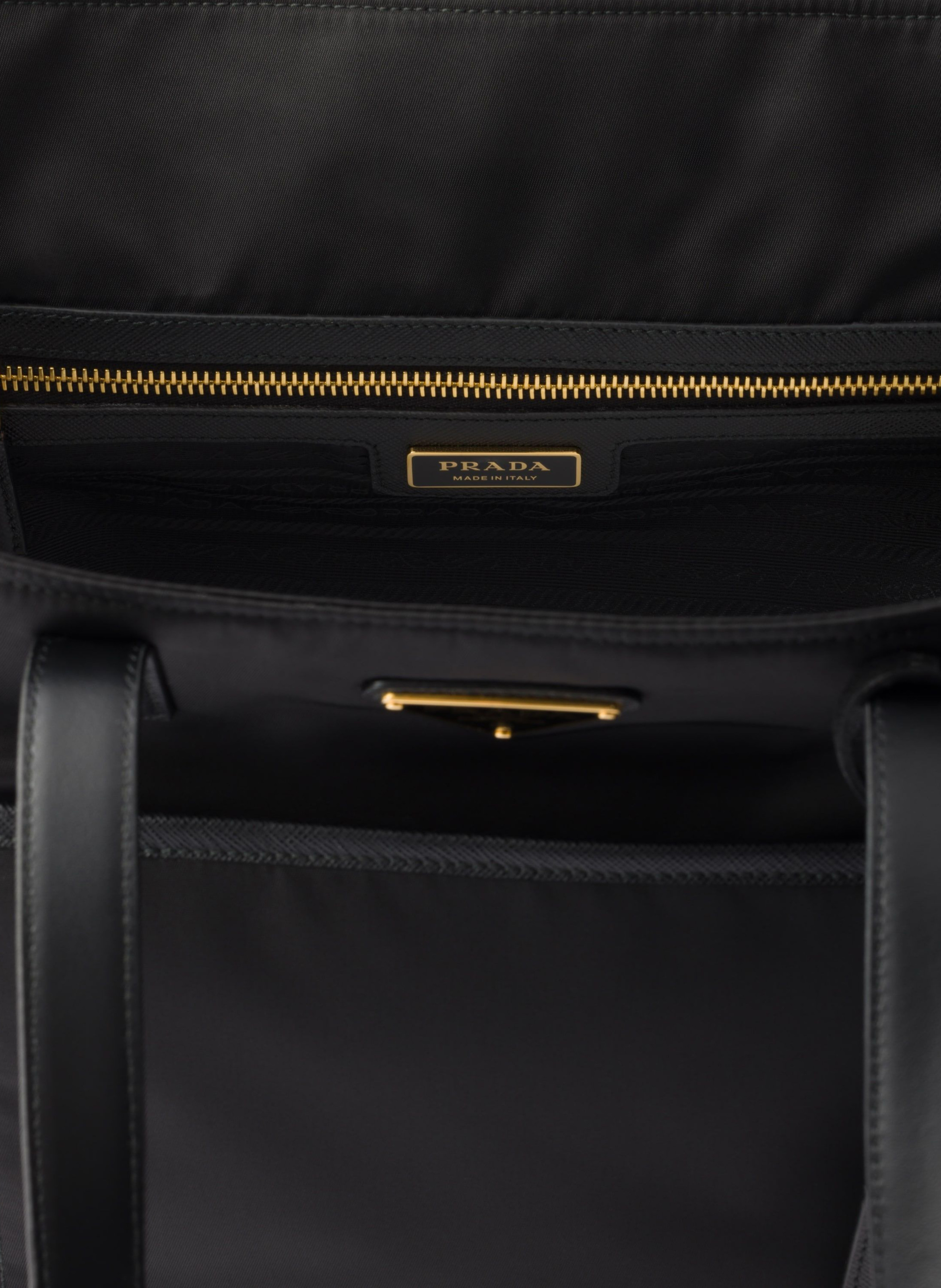 Cabas prada re-edition 1978 en re-nylon et cuir sa PRADA Noir