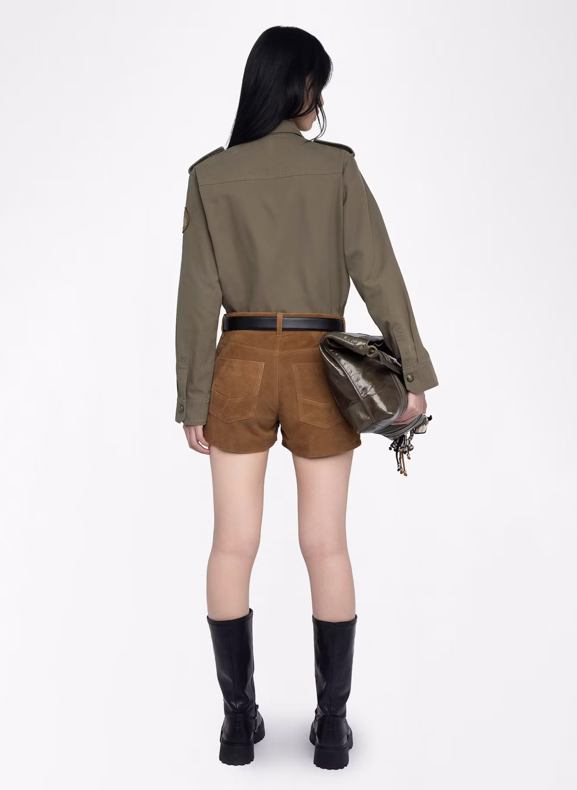 Chemise col classique en coton taskam ZADIG&VOLTAIRE Vert