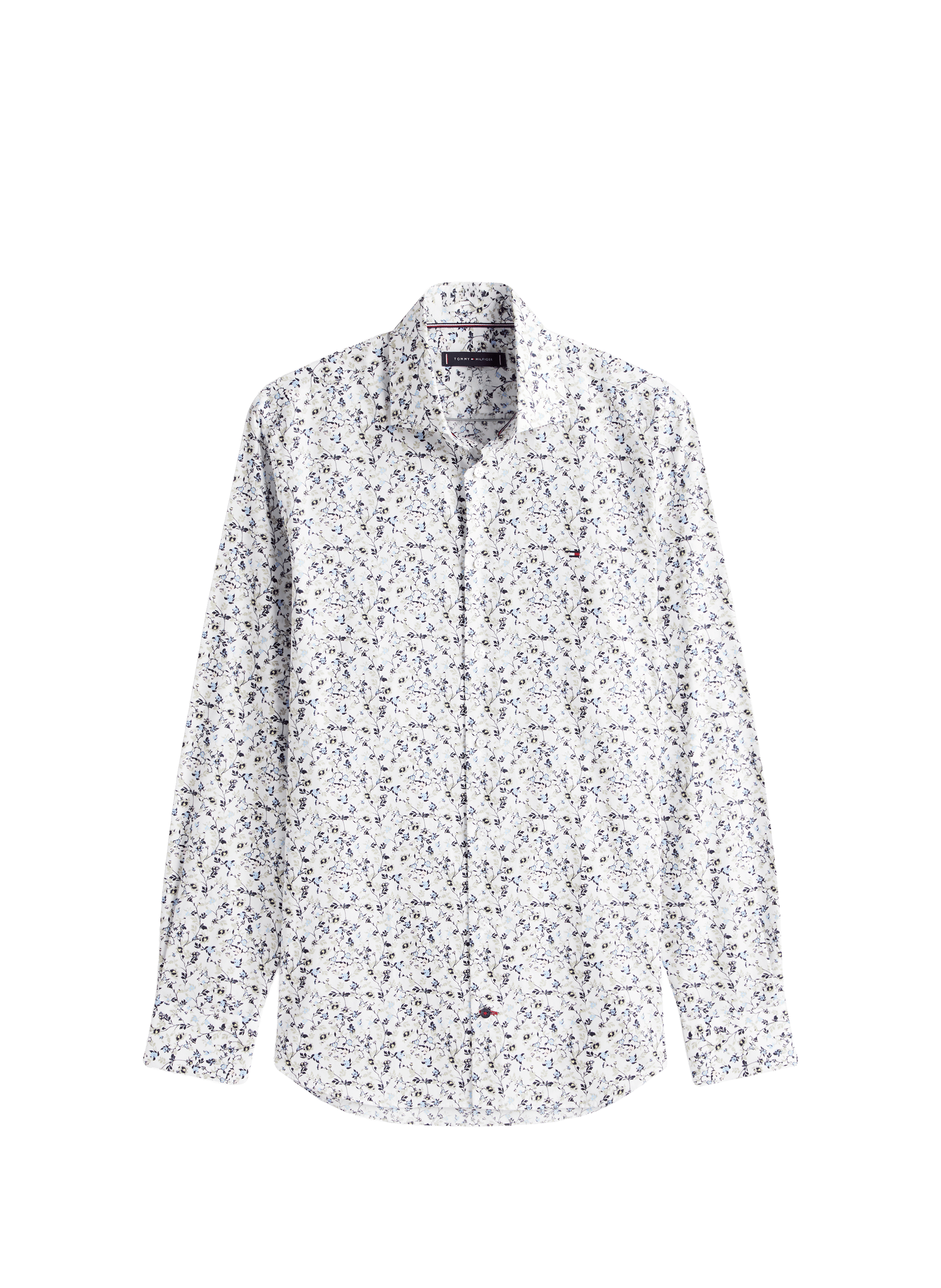 Floral shirt with classic collar in cotton TOMMY HILFIGER Multicolour
