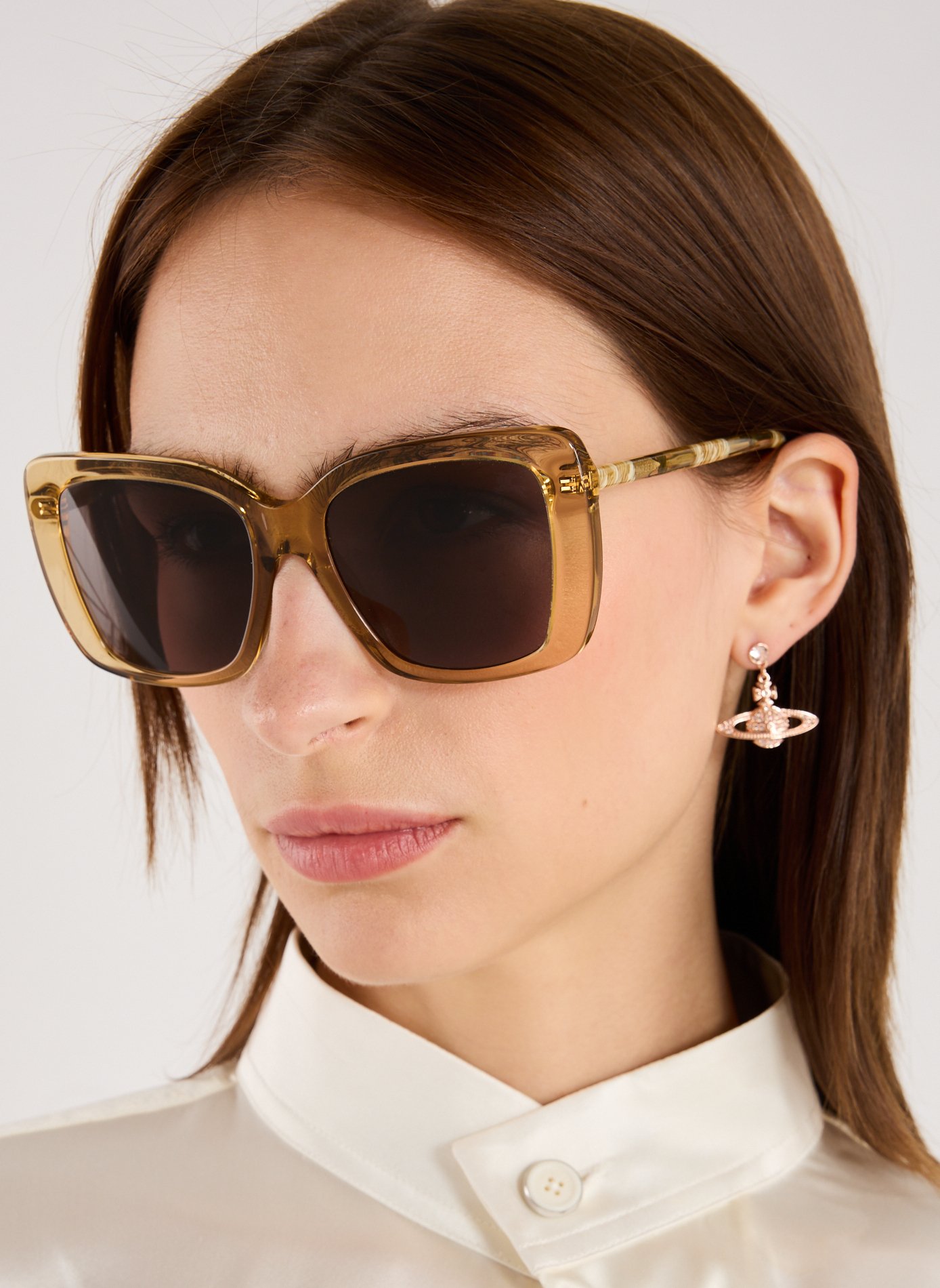 Lunettes de soleil carrées tubulaires  BURBERRY Multicolore