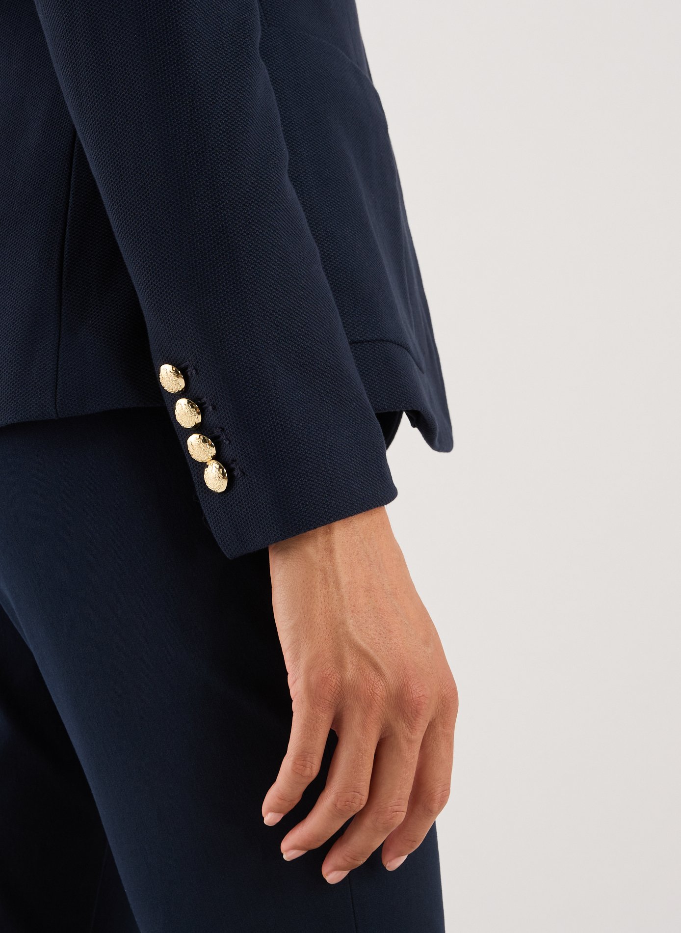 Veste brodée en coton mélangé LAUREN Bleu