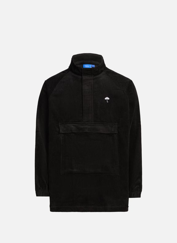 Blouson col montant en coton mélangé Noir by HELAS CAPS HELAS CAPS Blouson col montant en coton mélangé Noir