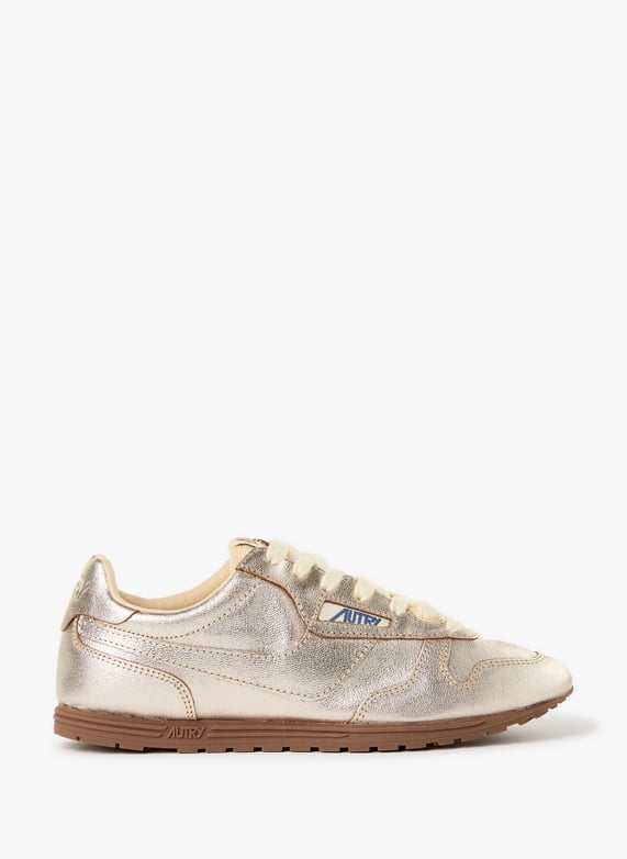 Glänzende plateau-Sneaker Silber Autry Damen