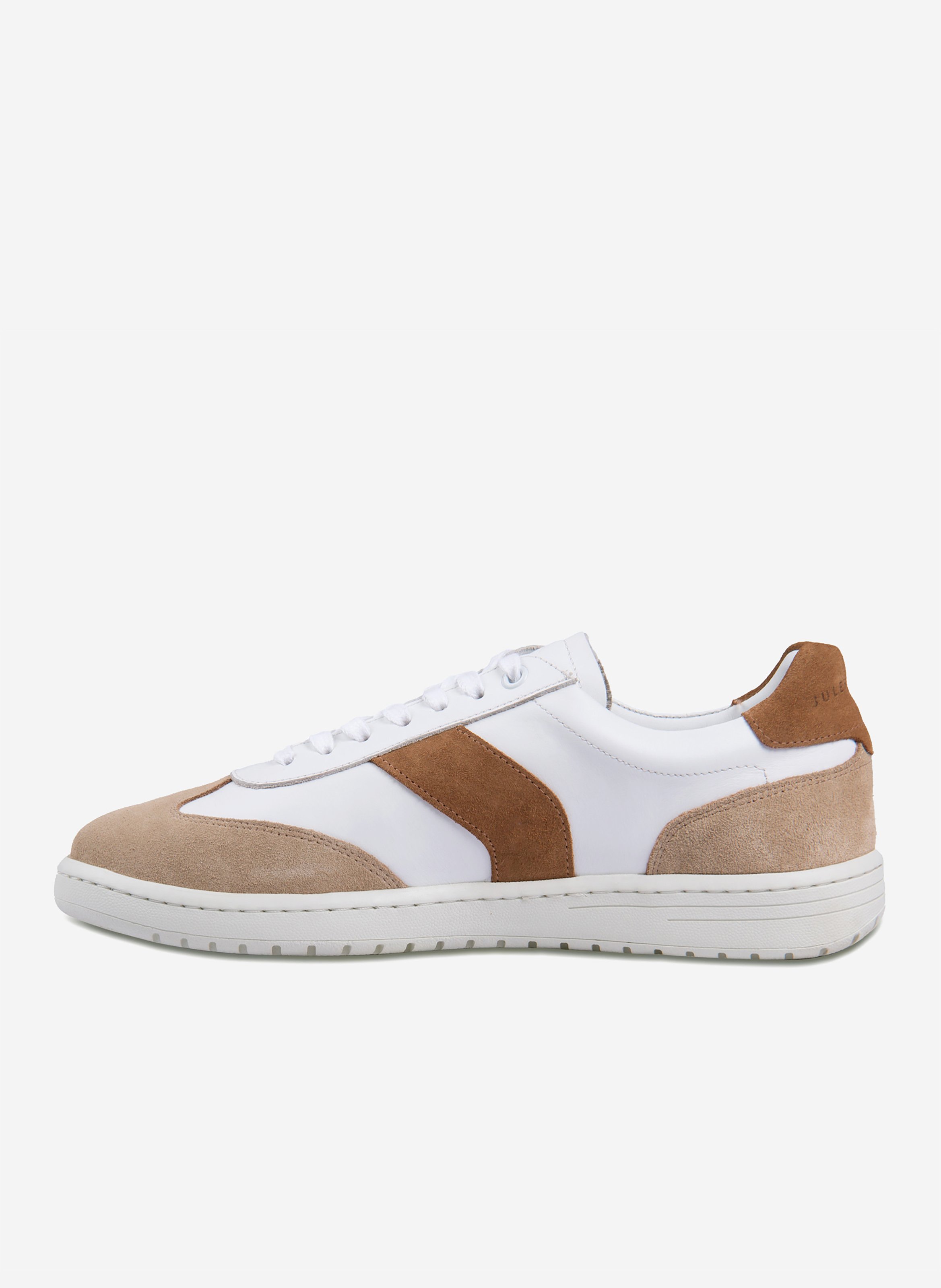 Tennis lucas cuir lisse JULES & JENN Blanc
