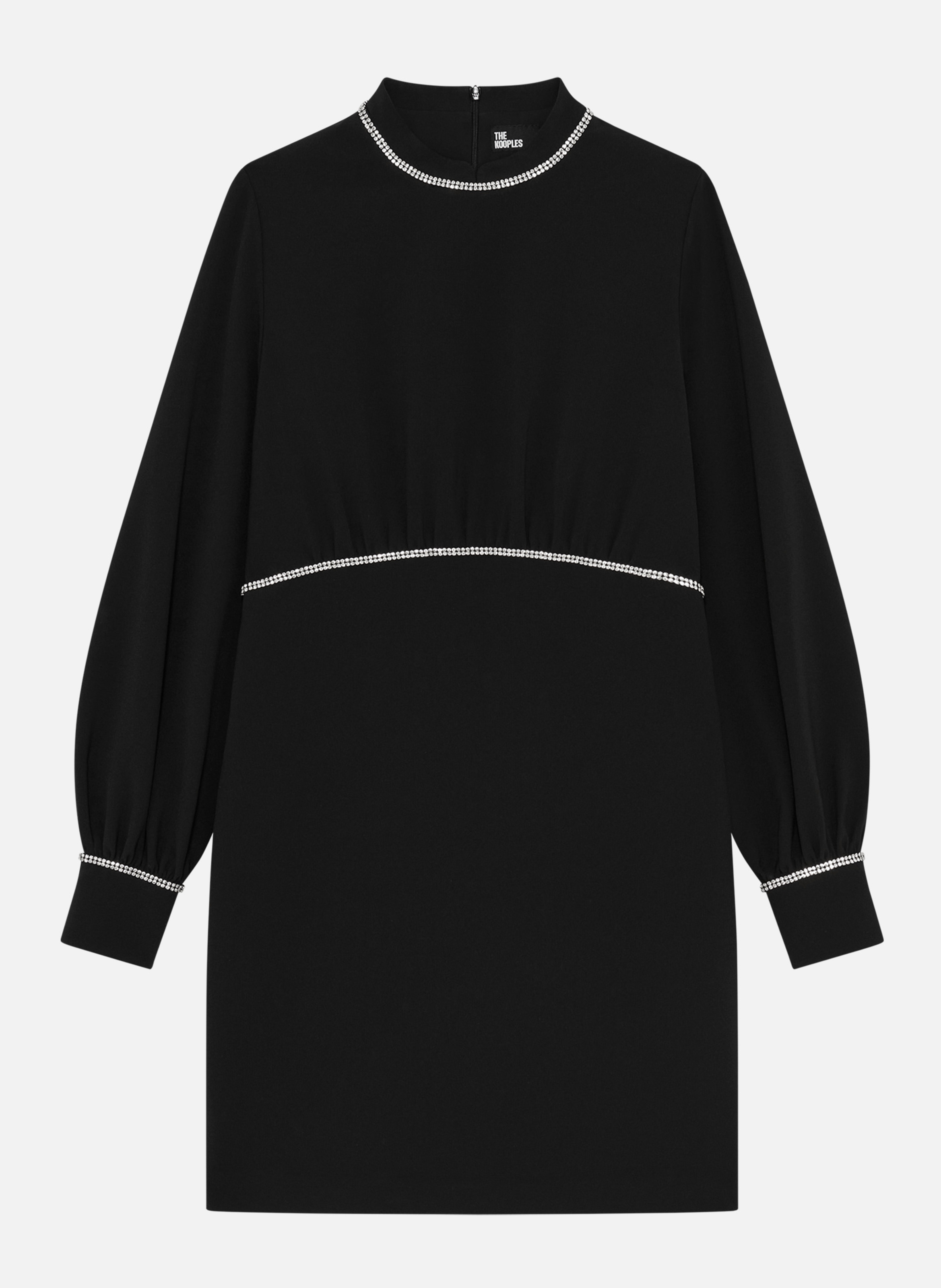 Robe courte avec détails de strass THE KOOPLES Noir