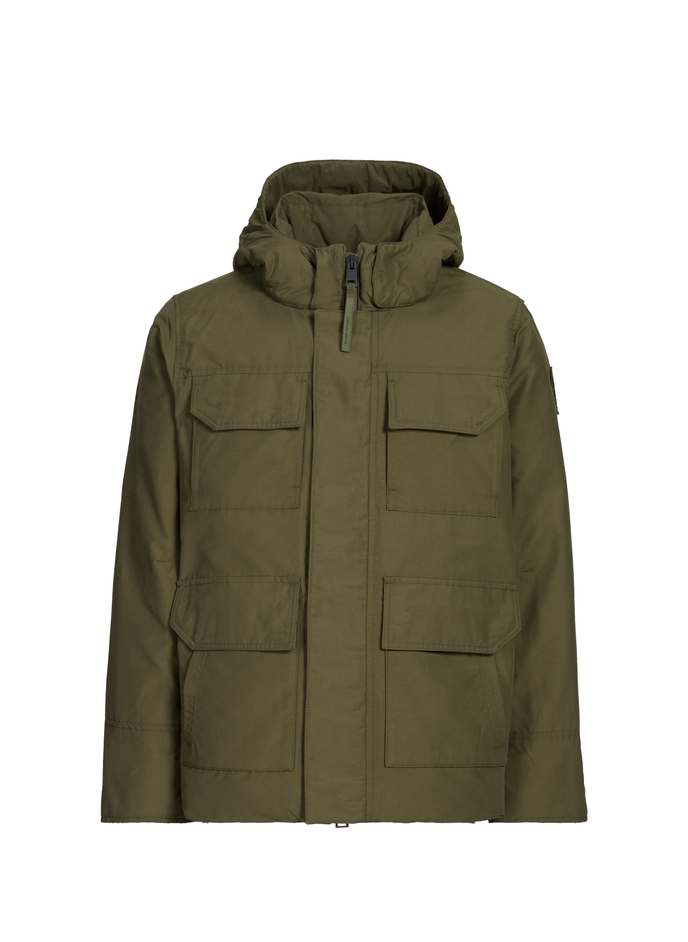 Parka with removable hood in blended cotton CANADA GOOSE Green